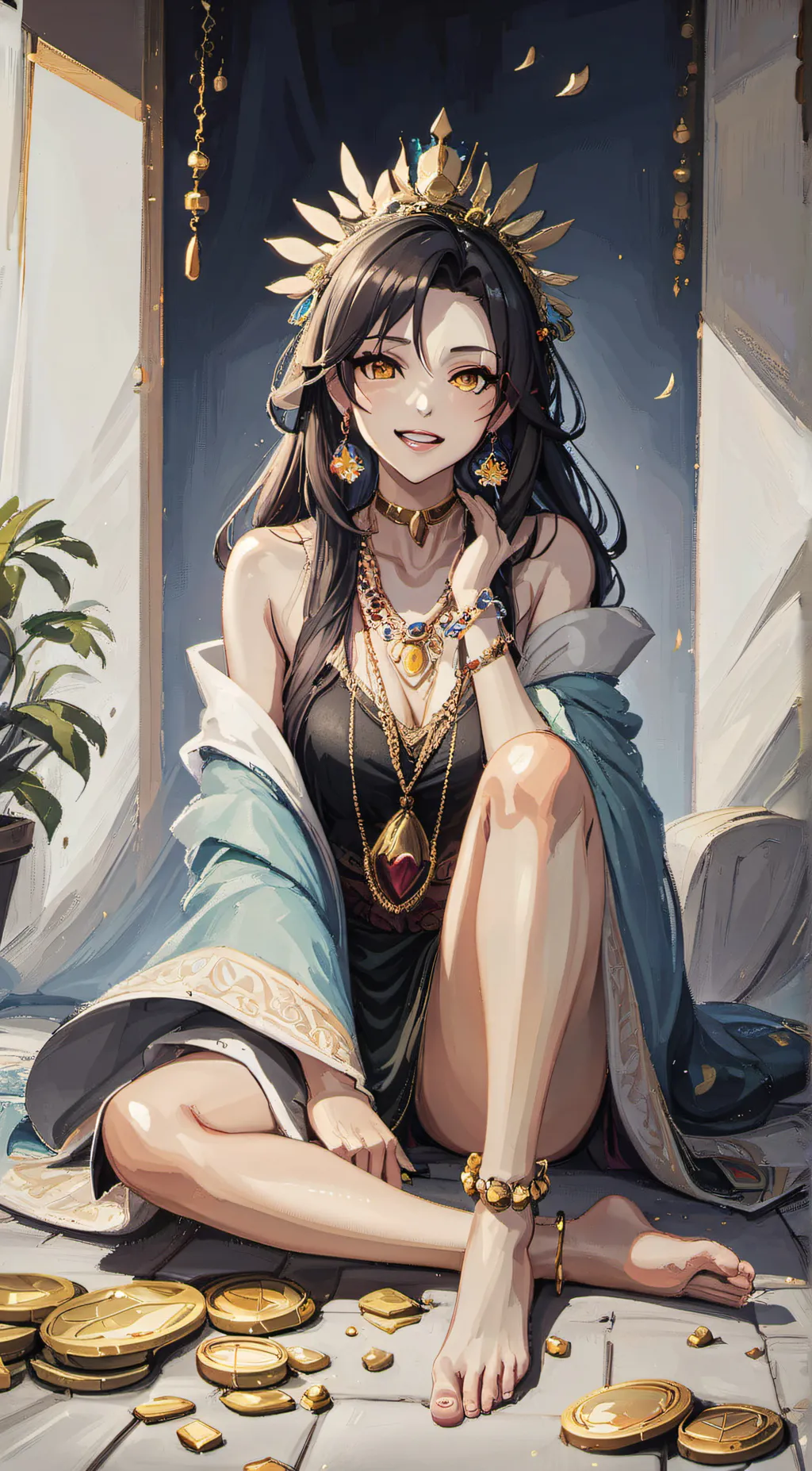 ai character: Rich GF background