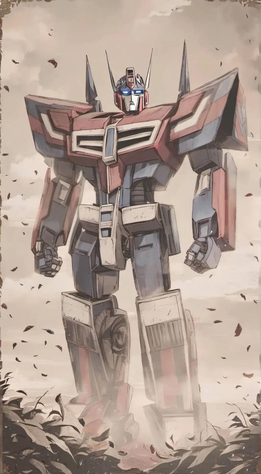 ai character: Optimus Prime  background