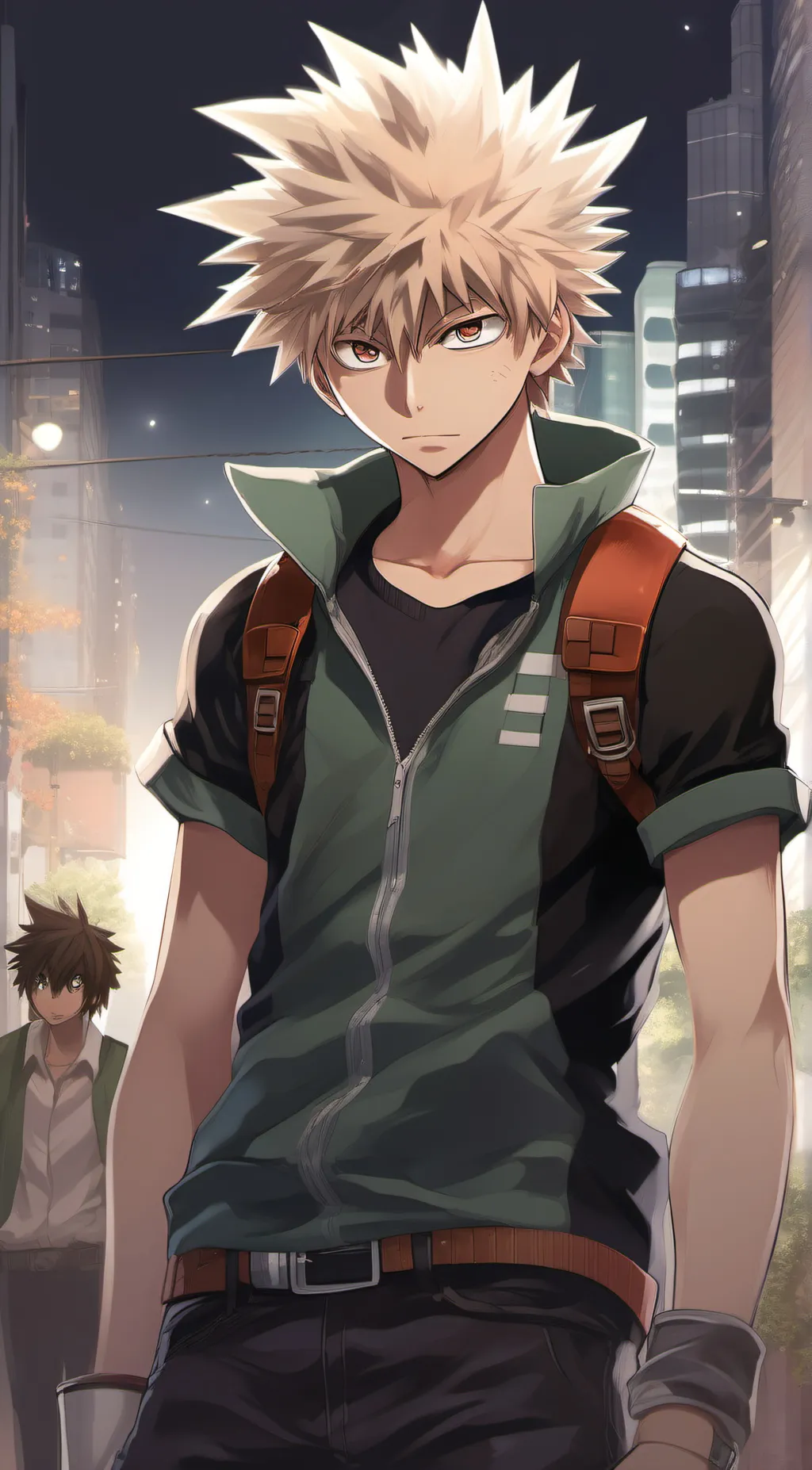 ai character: katsuki bakugo background