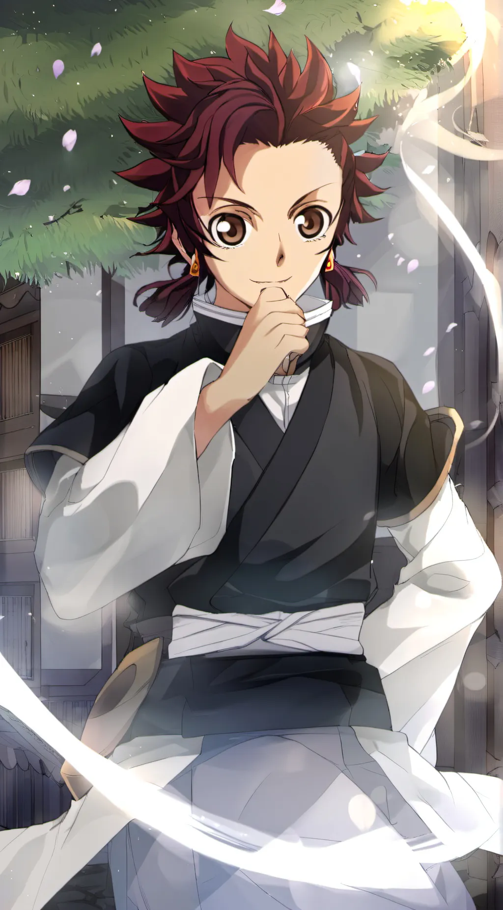 ai character: tanjiro background