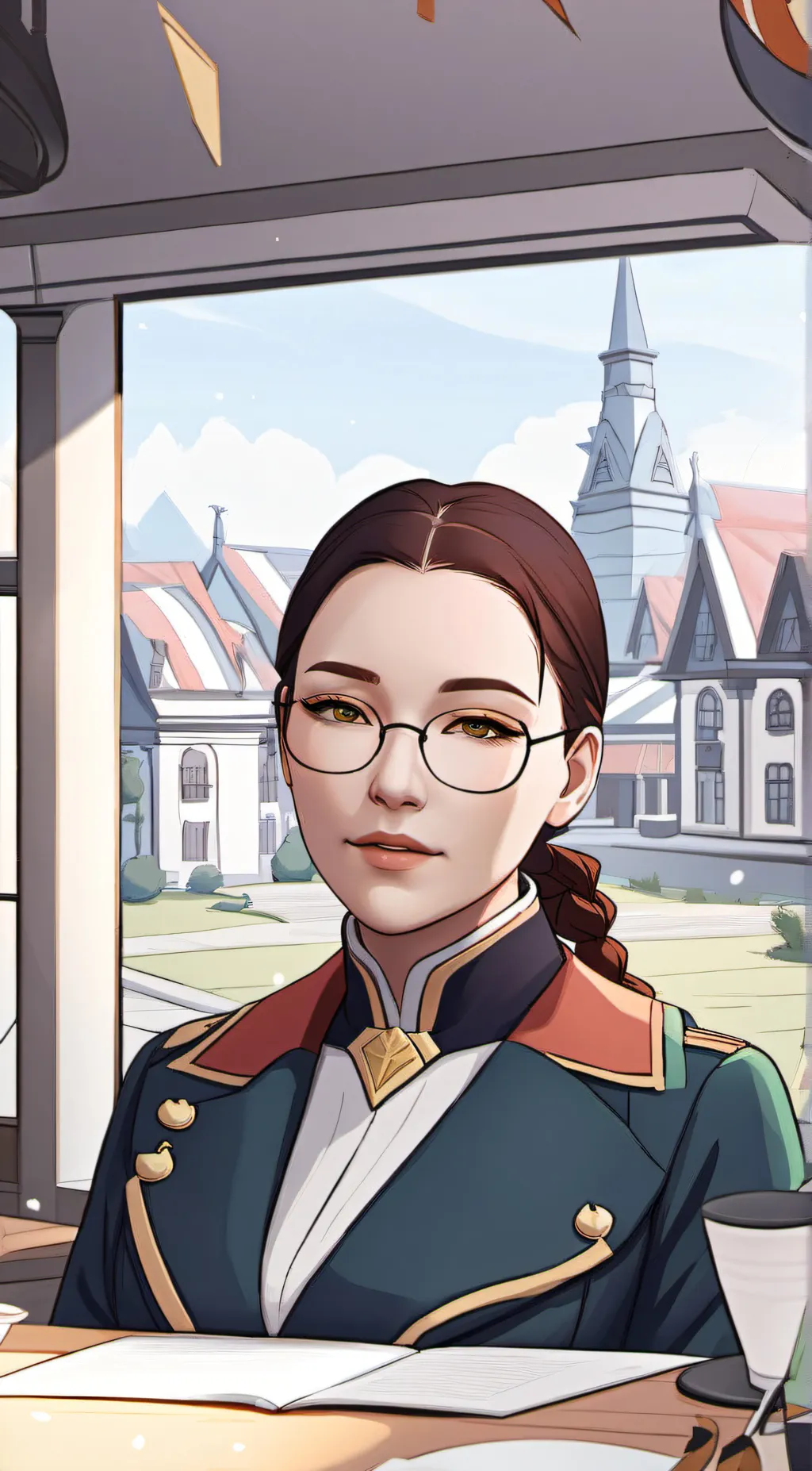 ai character: Madison  background