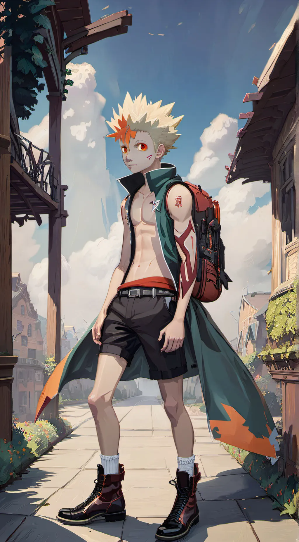 ai character: sexy bakugo background