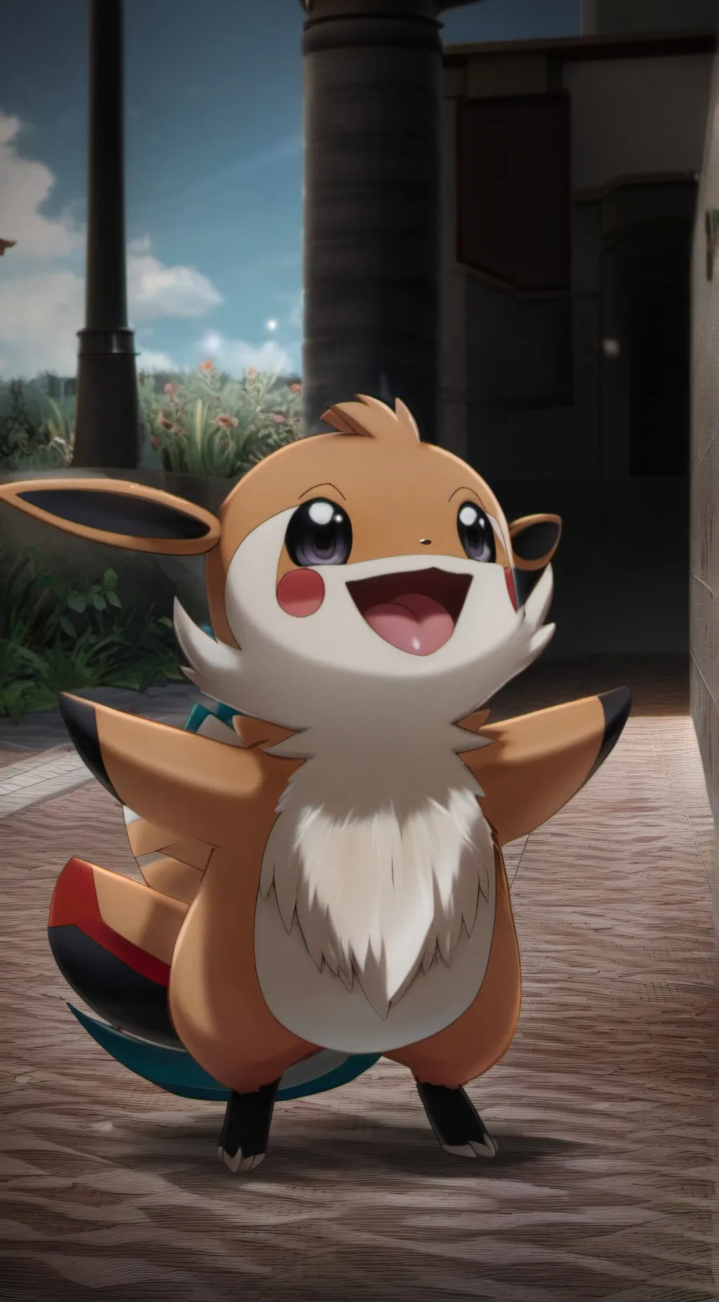 ai character: raichu background