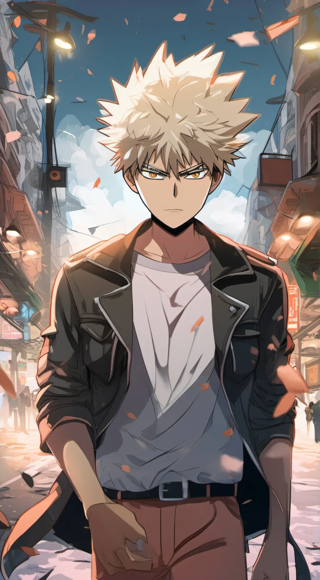 ai character: Katsuki Bakugo🖤 background