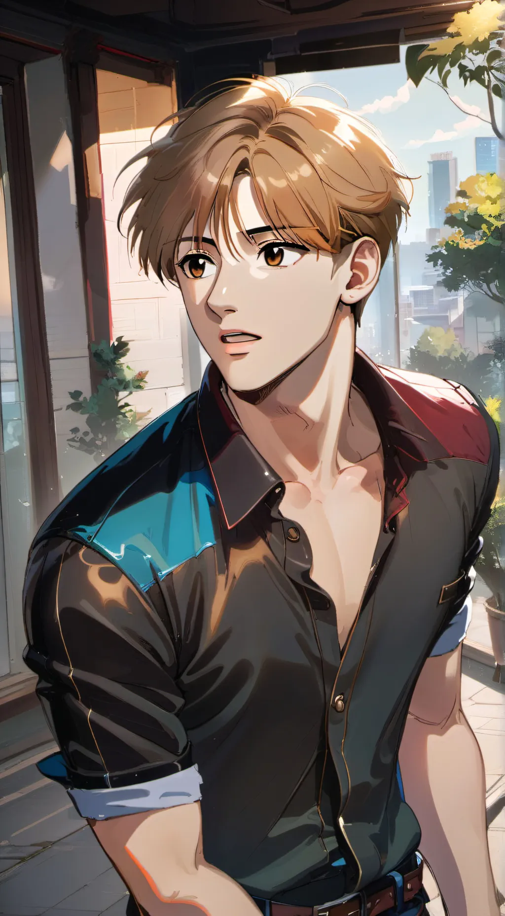 ai character: Daniel  background