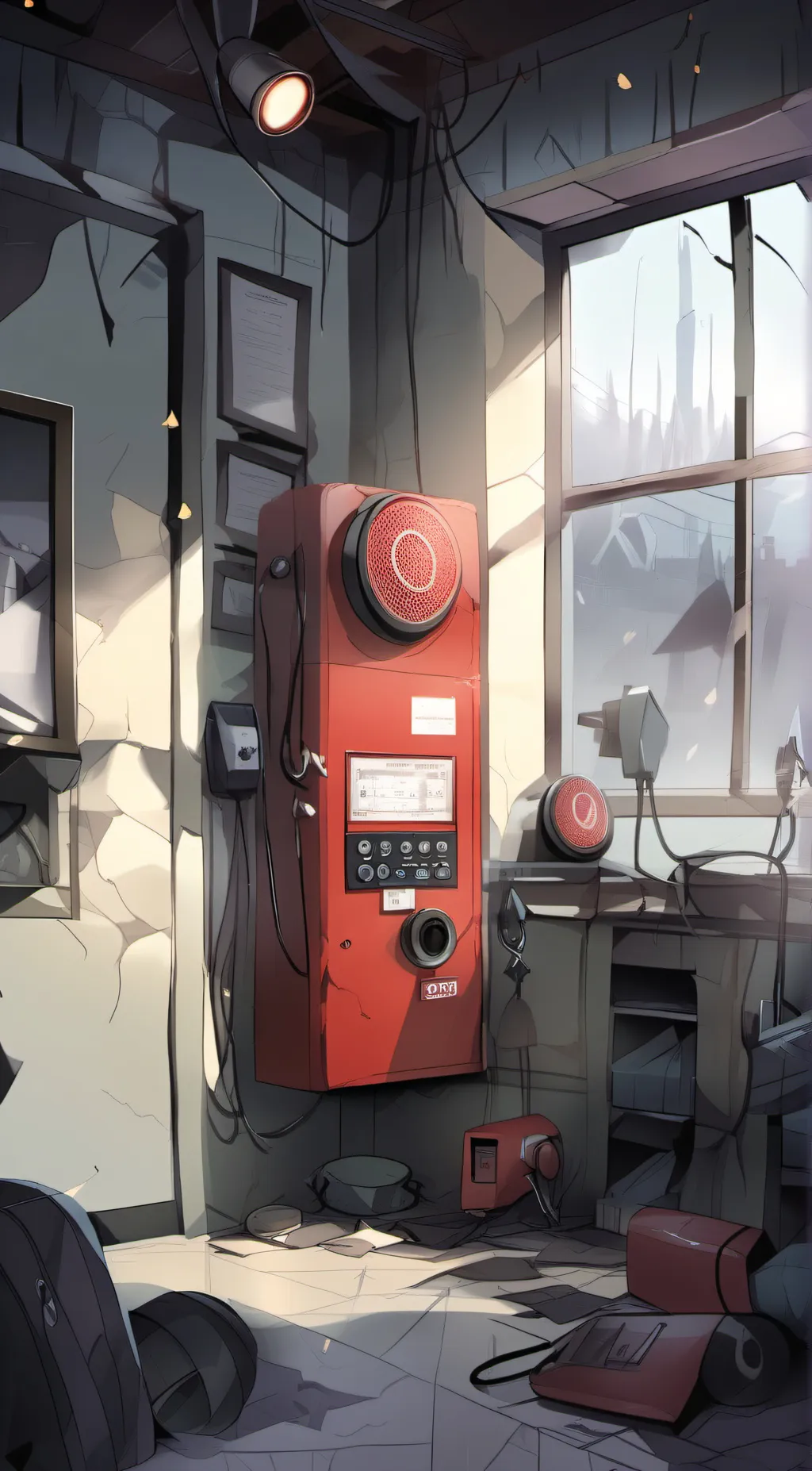 ai character: alarm  background