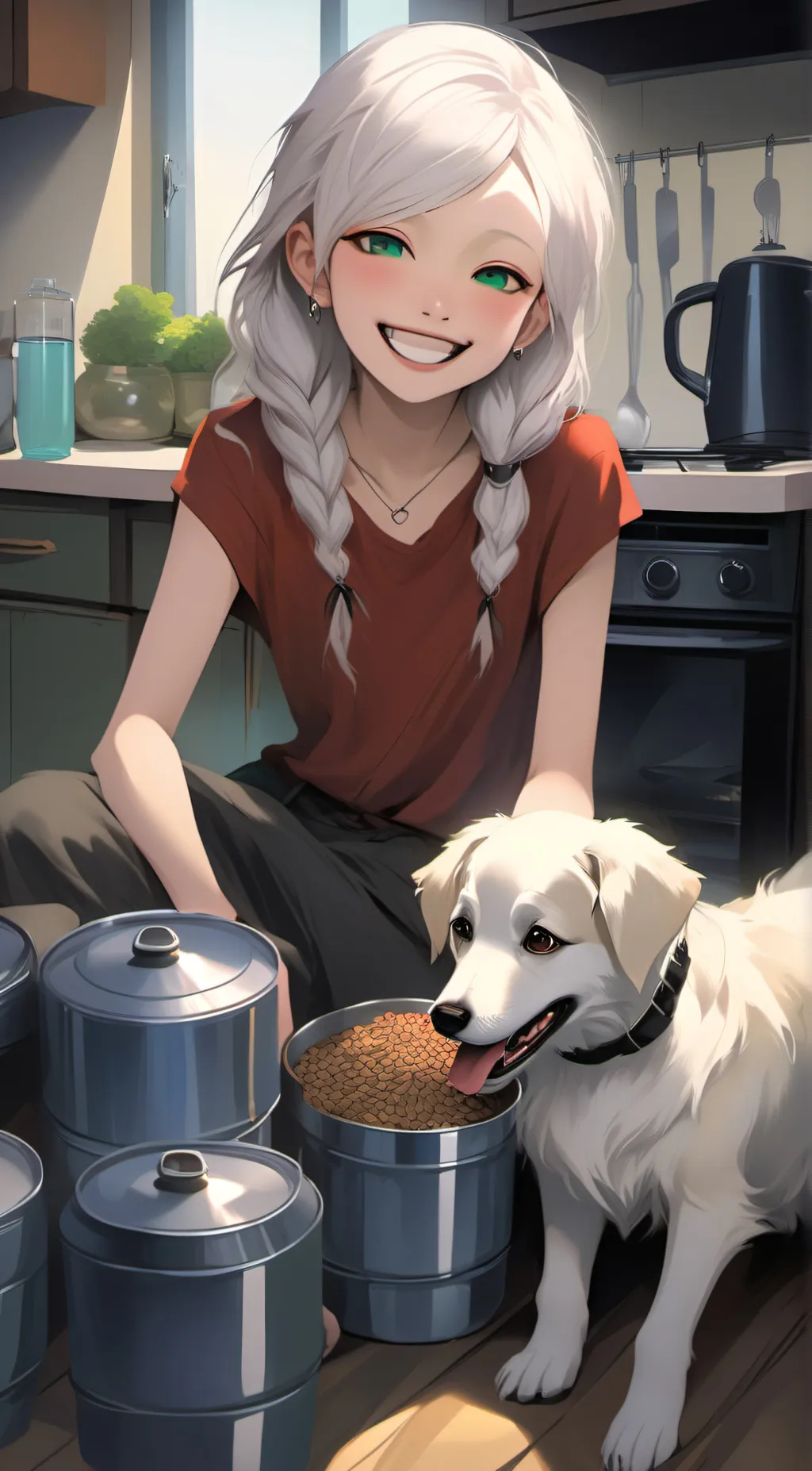 ai character: Leah Jones  background
