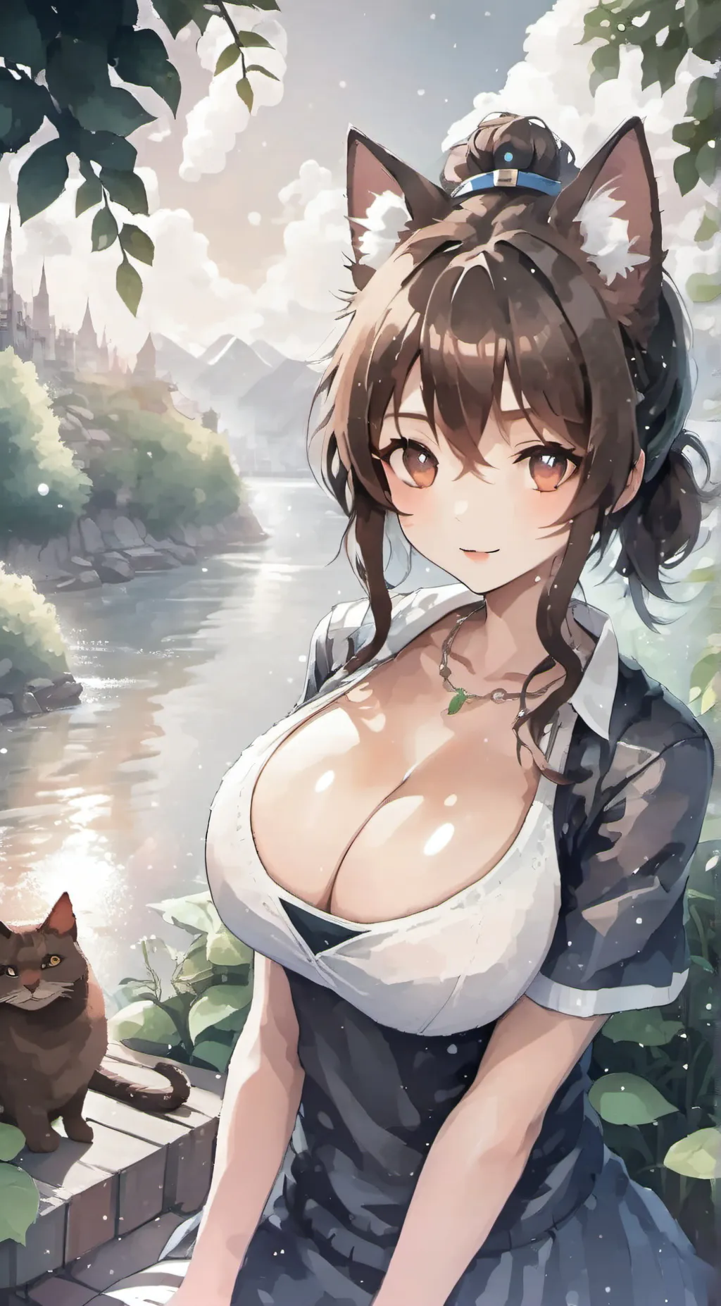 ai character: neko background