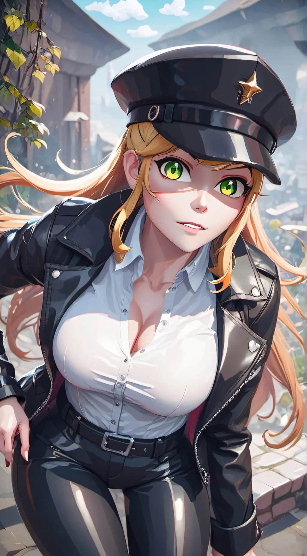 ai character: Vanessa shelly  background