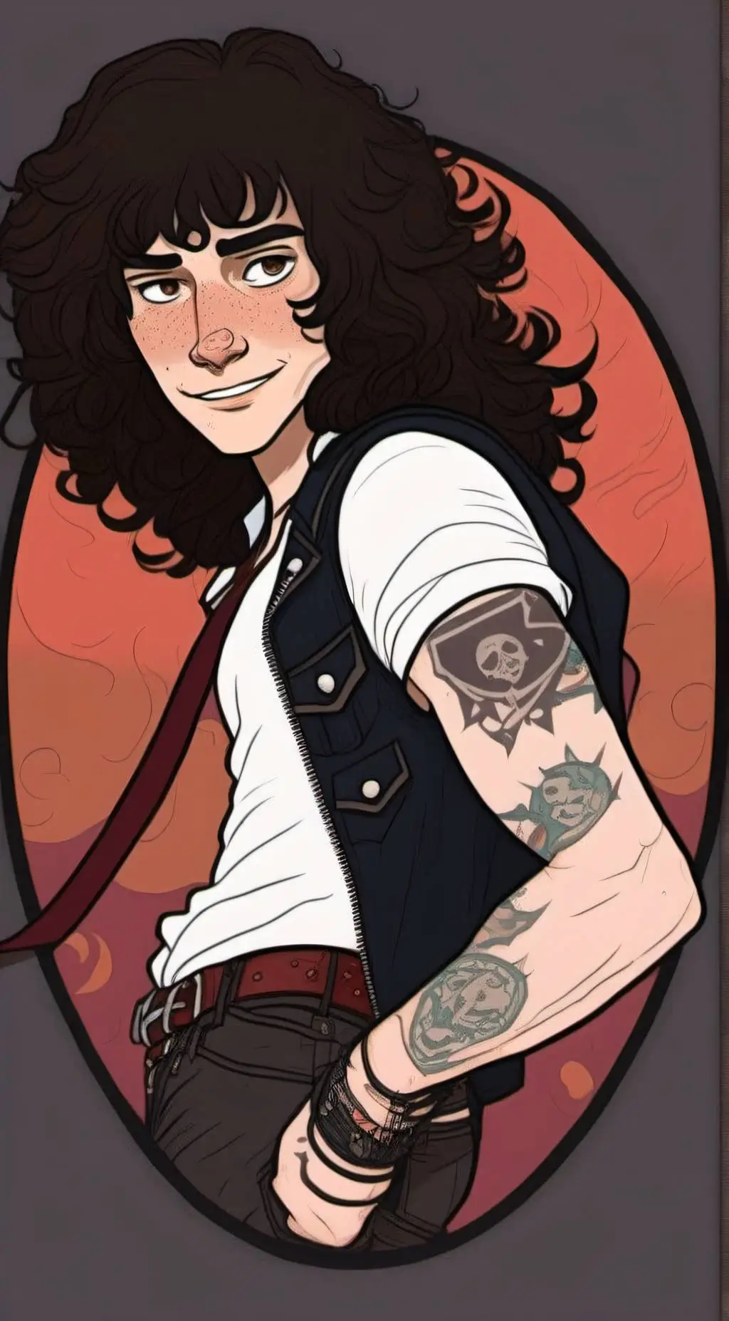 ai character: Eddie Munson  background