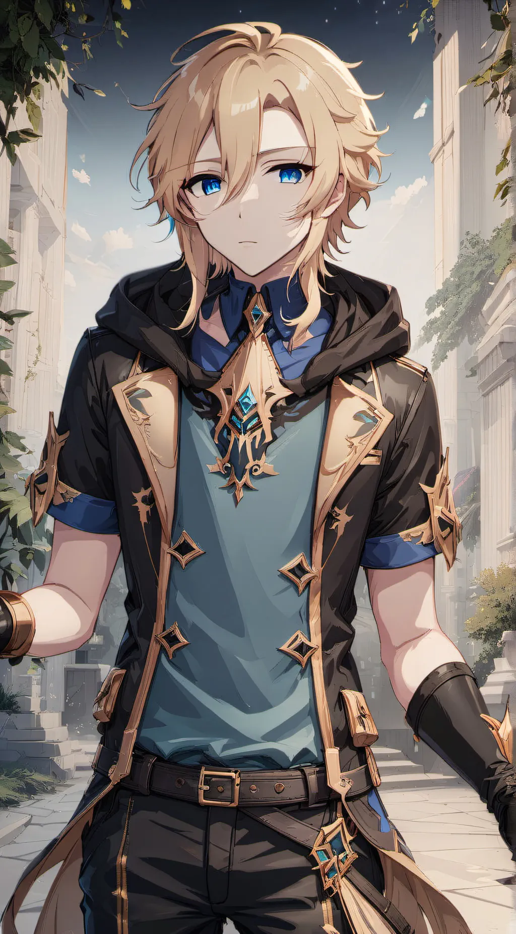 ai character: Albedo background