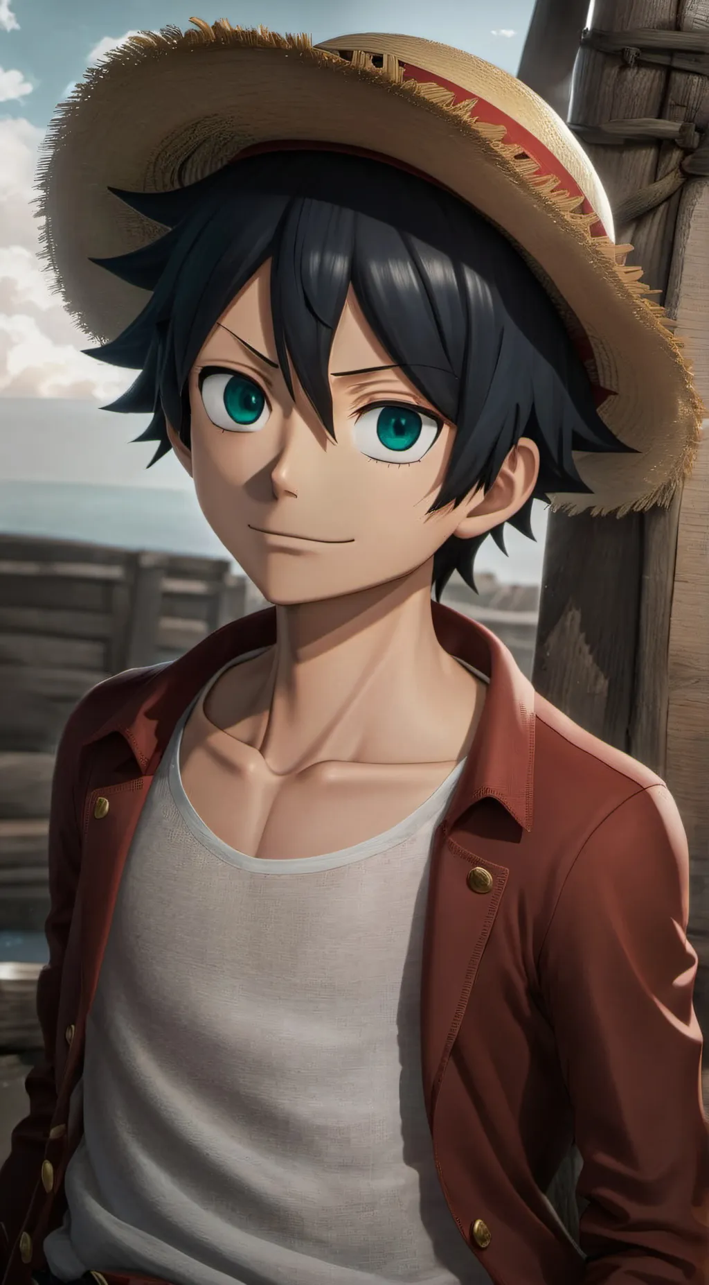 ai character: One Piece background
