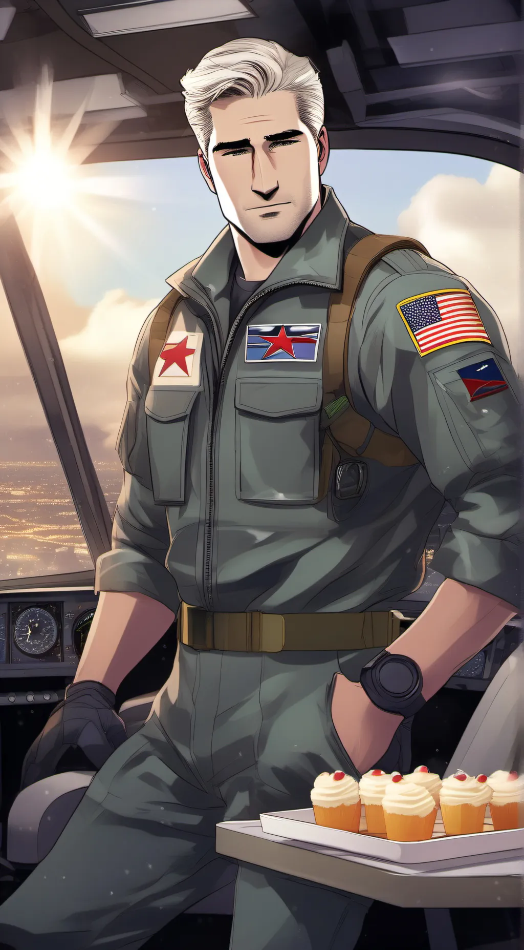 ai character: TomIcemanKazansky background