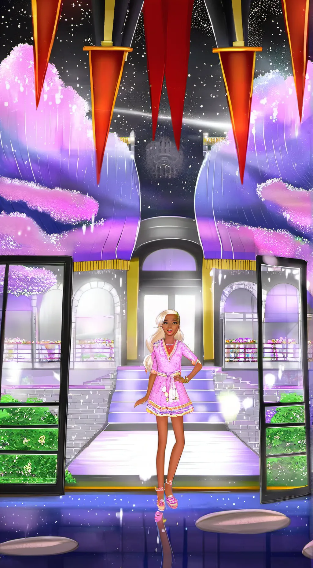 ai character: heaven background