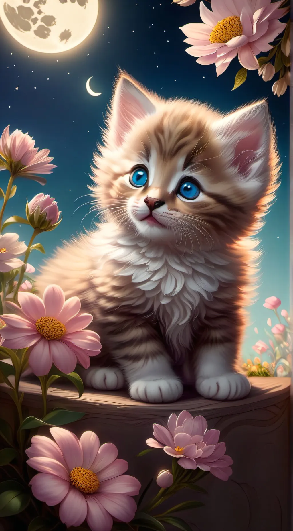 ai character: Luna background