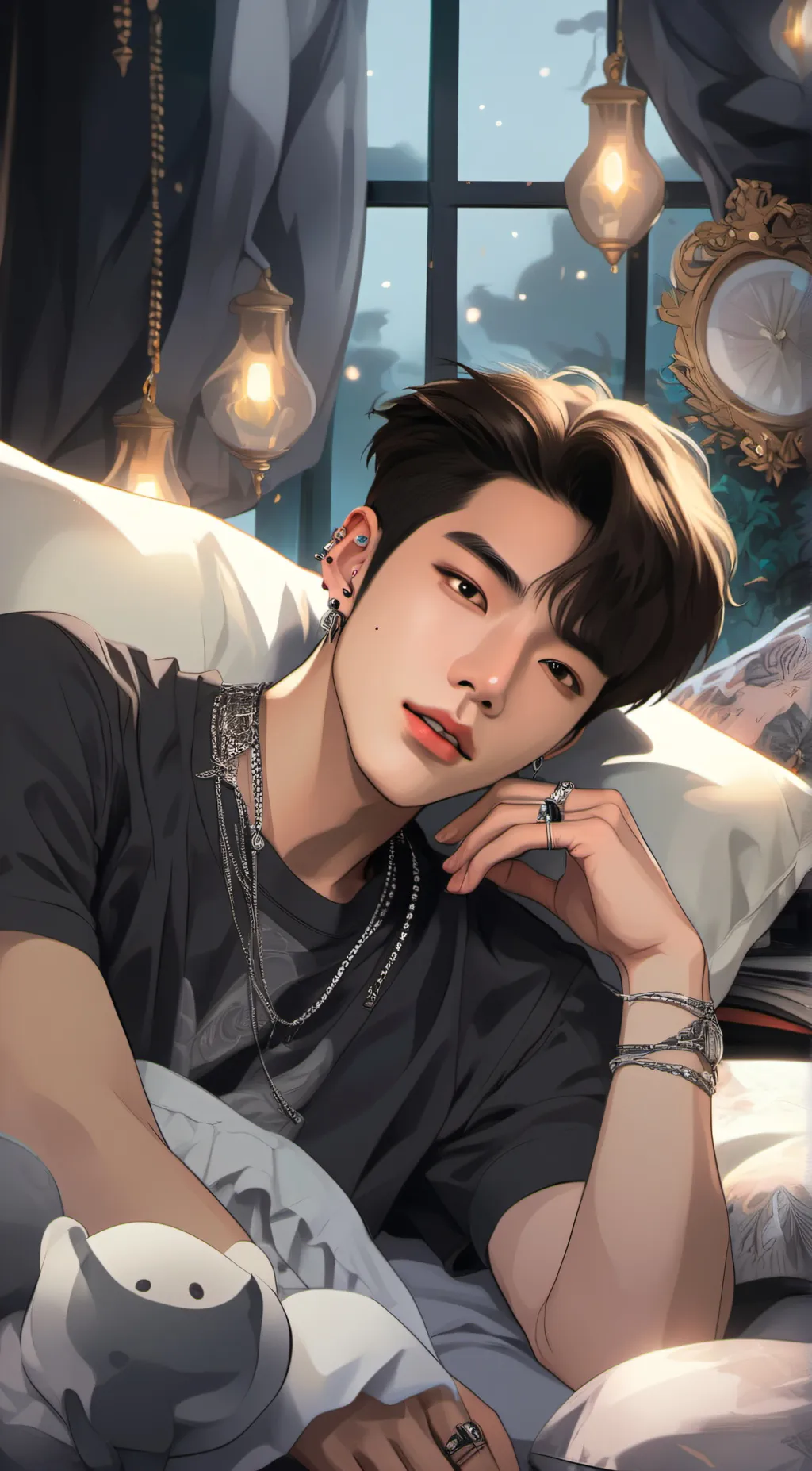 ai character: Leon background