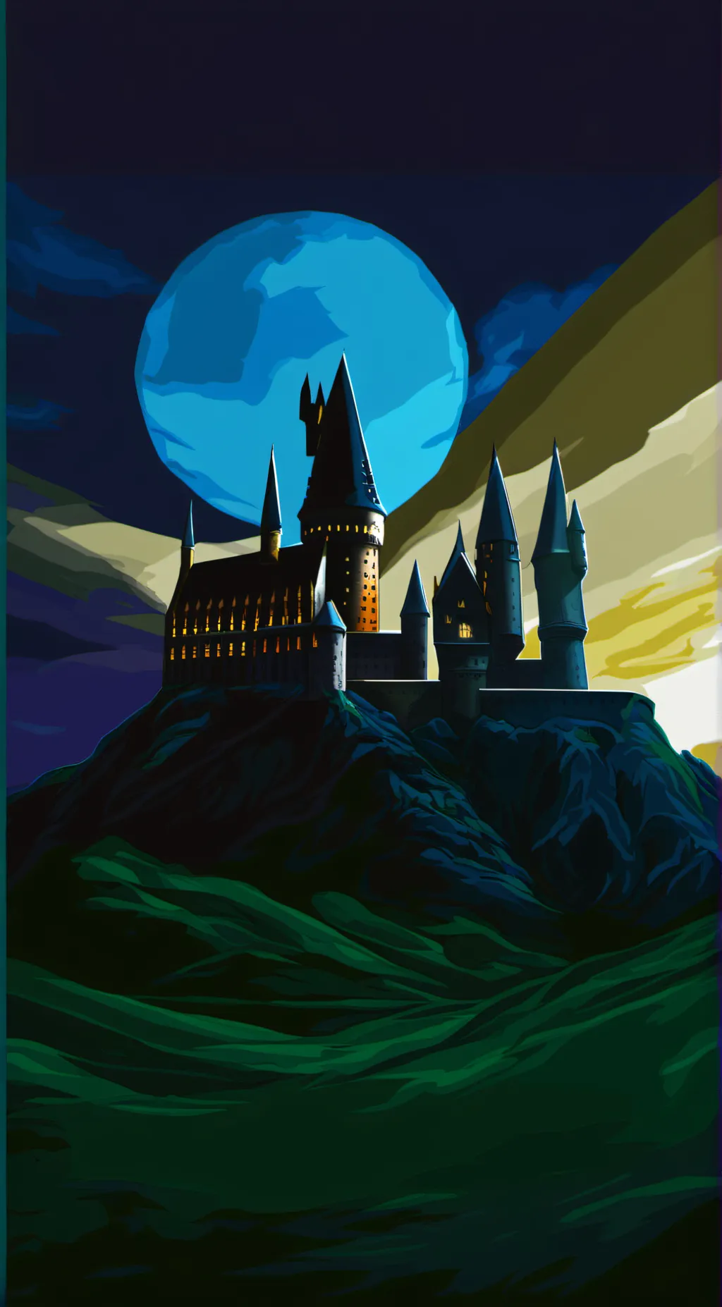 ai character: Hogwarts background