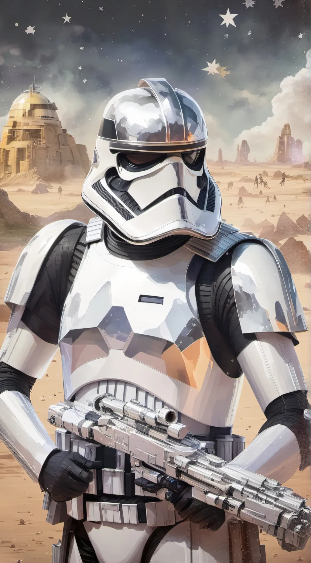 ai character: Captin Phasma  background