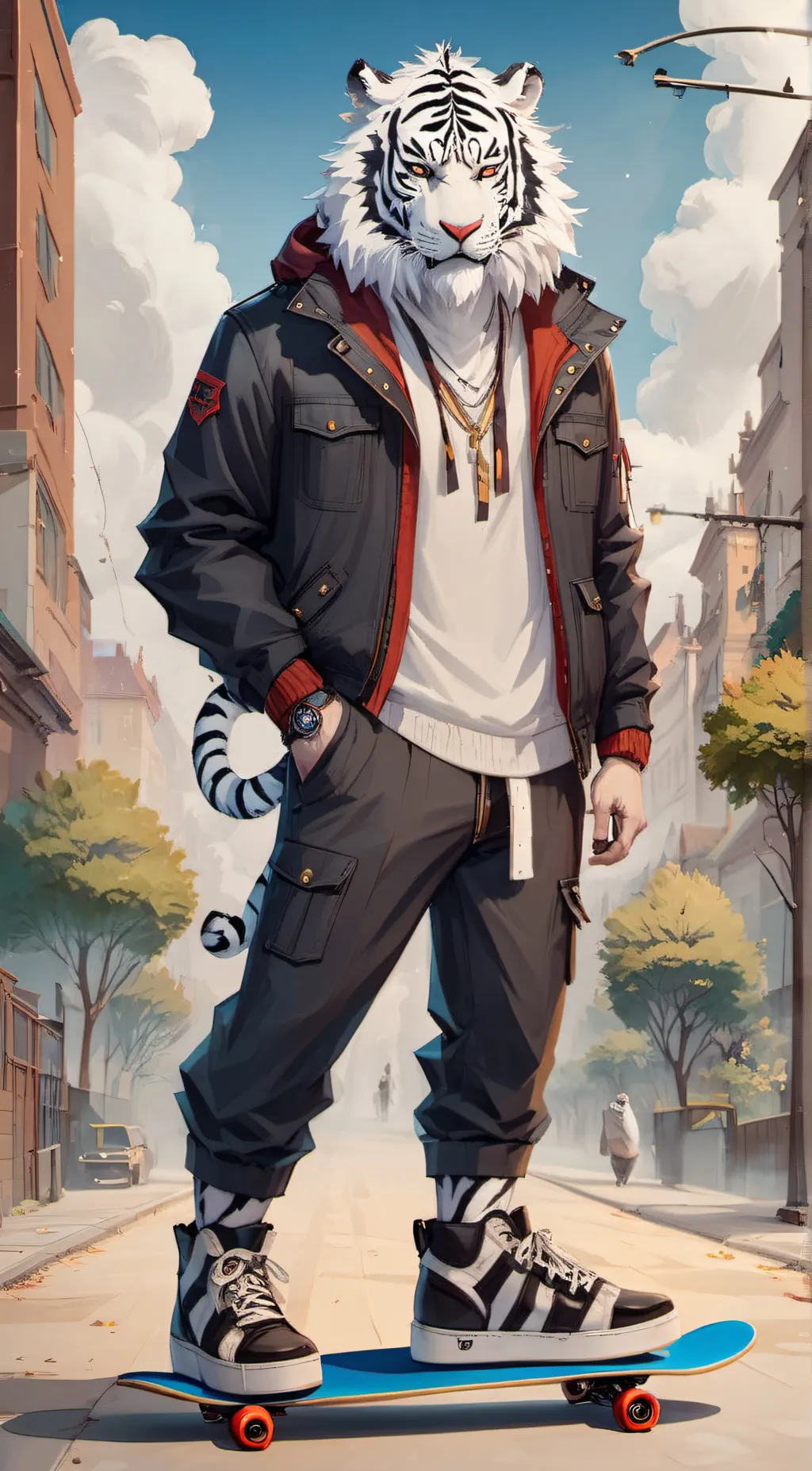 ai character: Dai White-Heart background