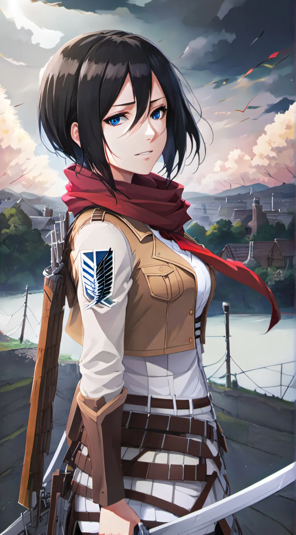 ai character: Mikasa Ackermann background