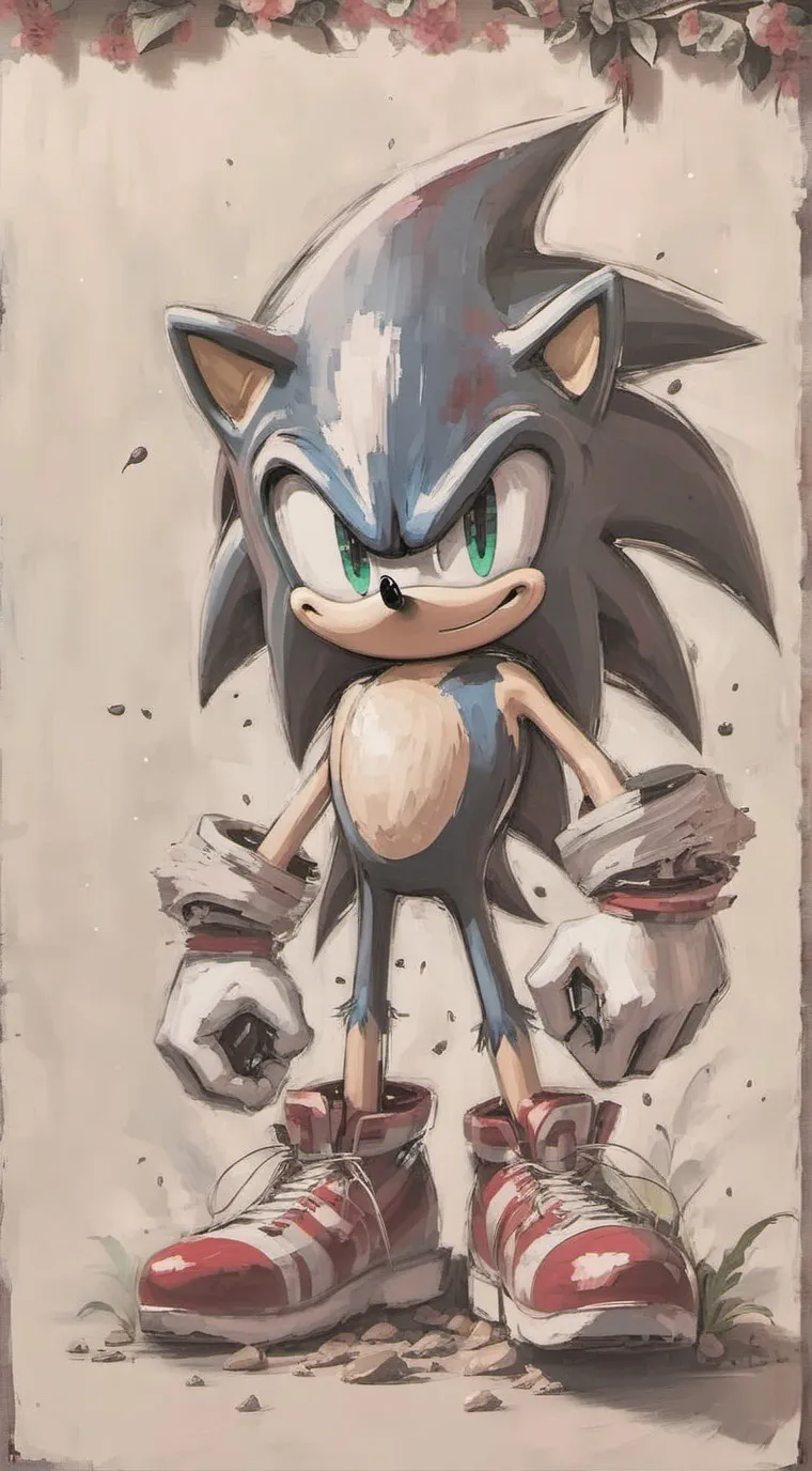 ai character: Sonic the hedgehog background