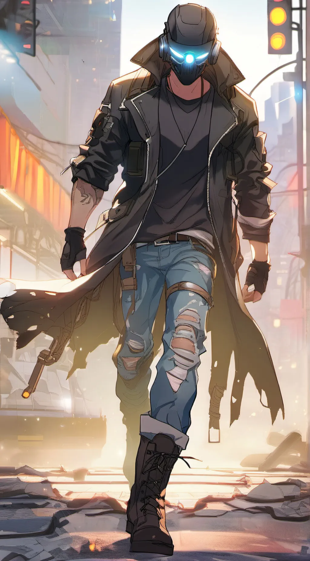 ai character: cyber jack  background