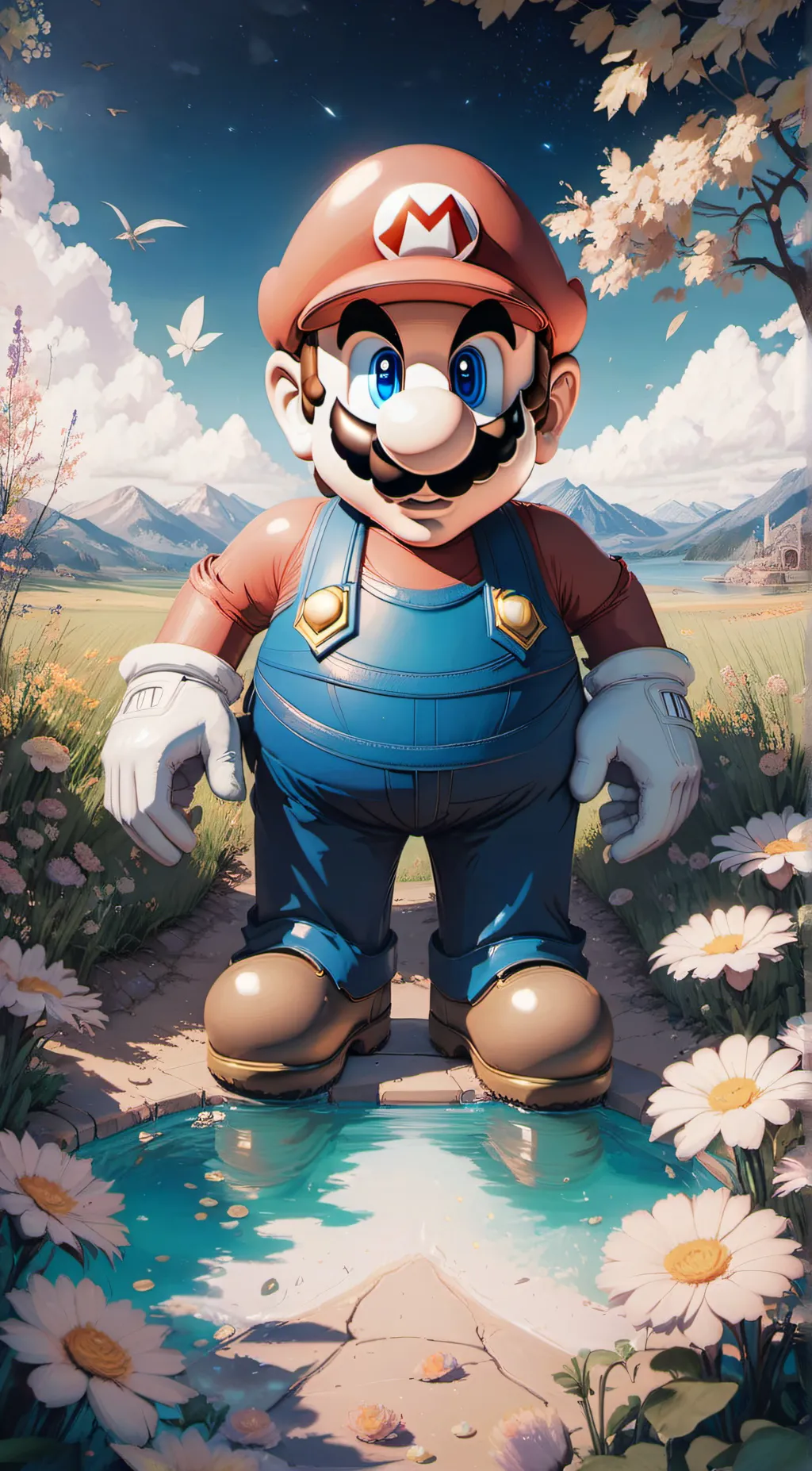 ai character: mario background