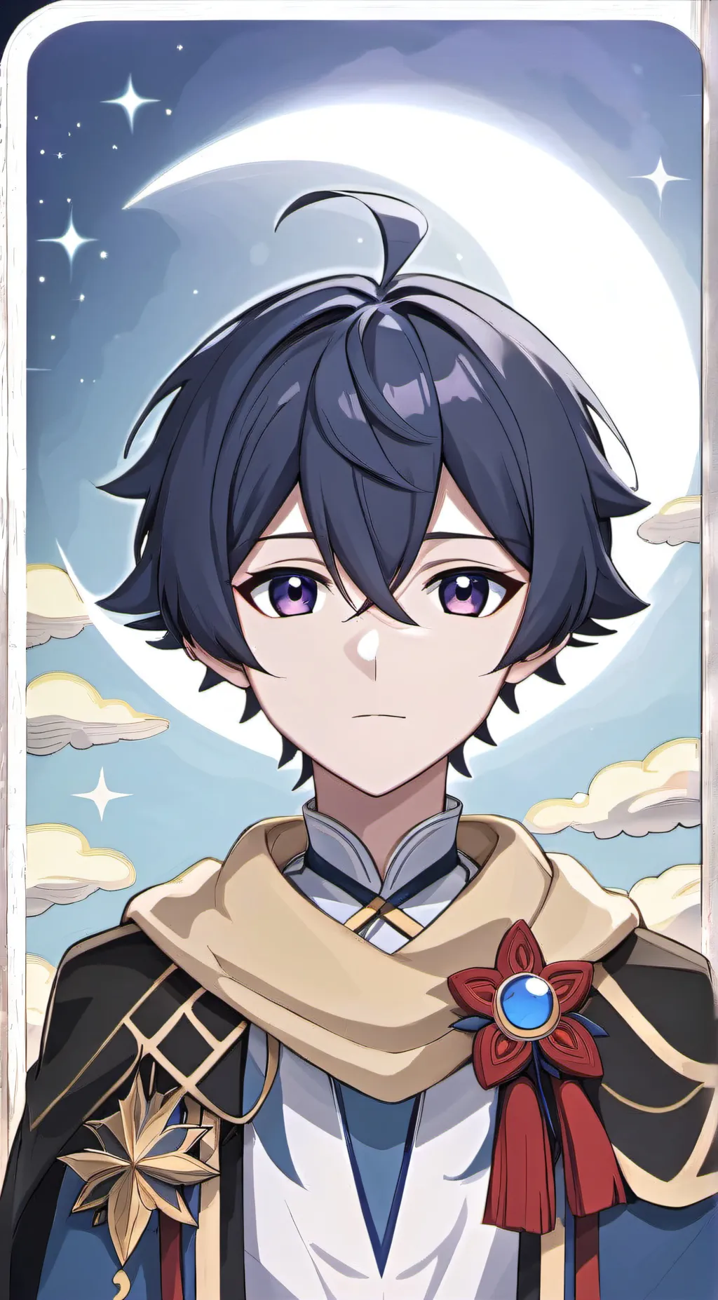 ai character: Lunar background