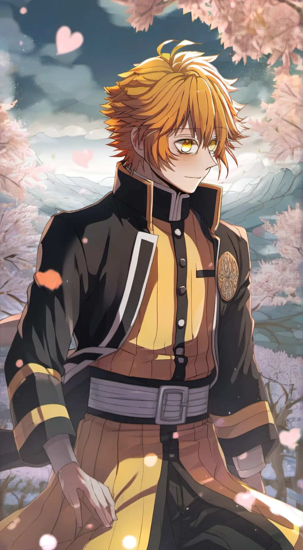 ai character: Zenitsu  background