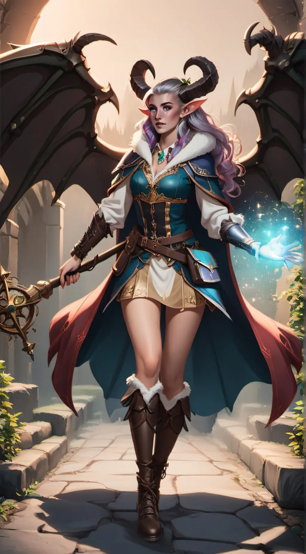 ai character: Scarlet background