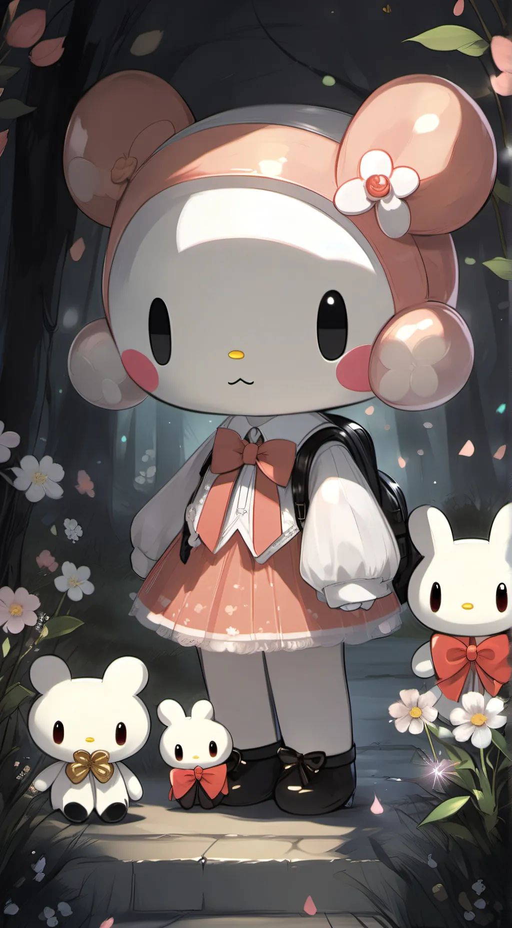 ai character: My melody🍓 background