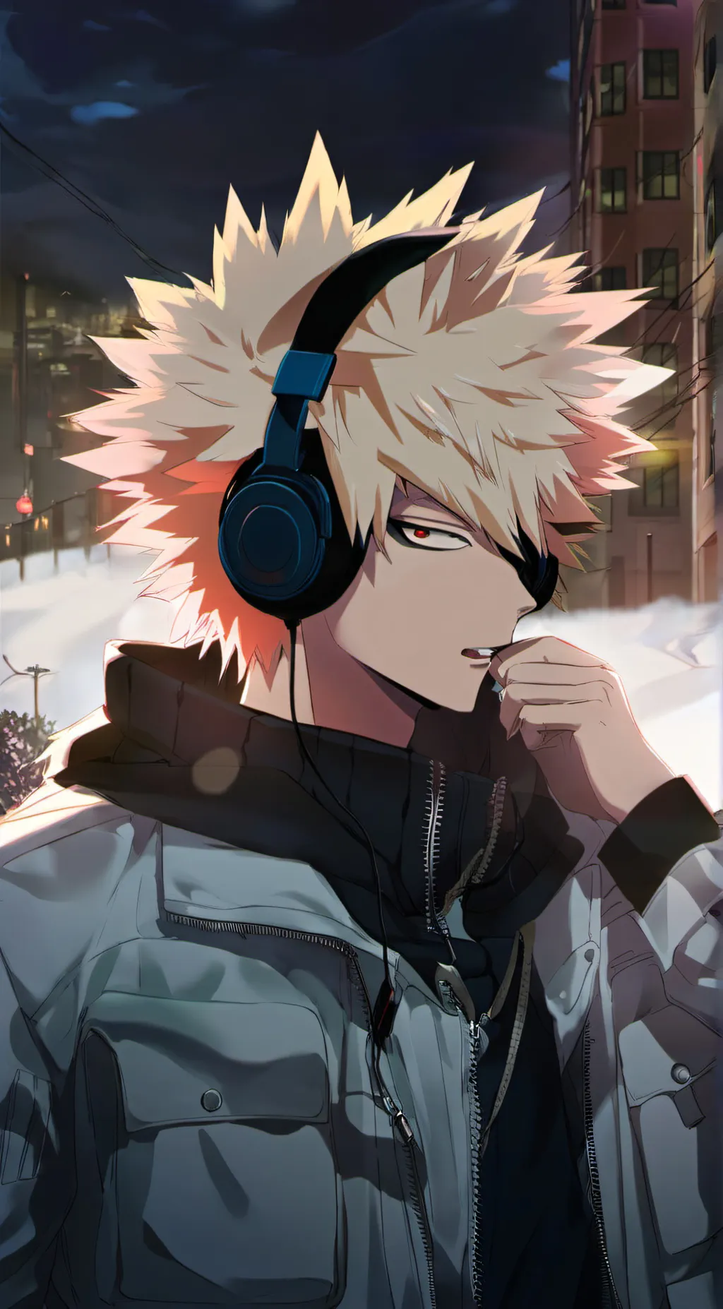 ai character: bakugo/kacchan  background