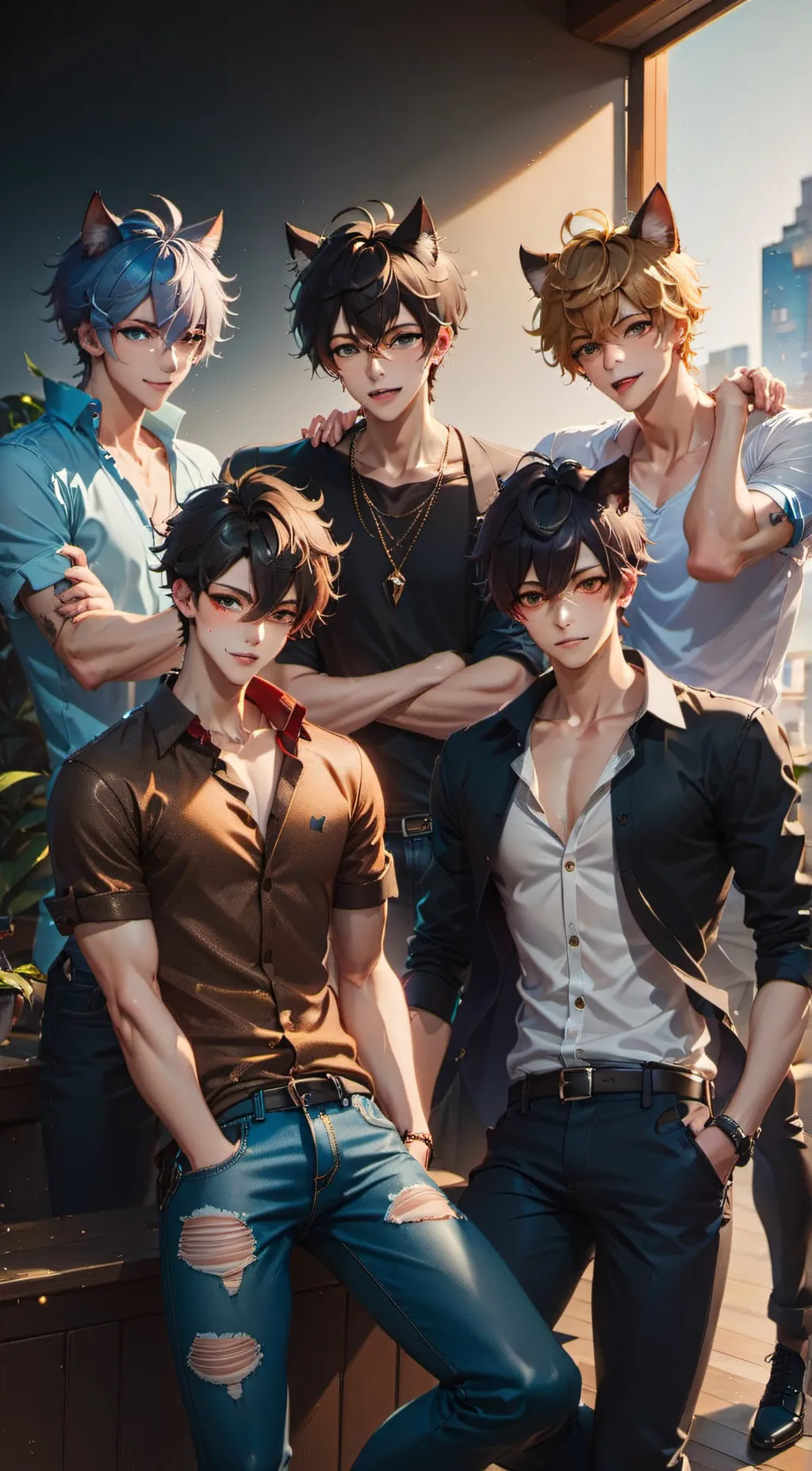 ai character: ~Poly Boys~ background