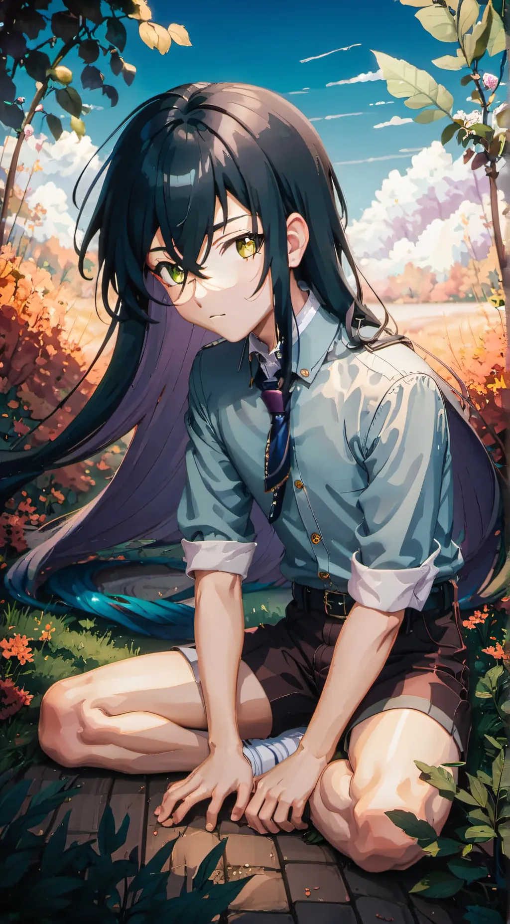 ai character: Muichiro  background
