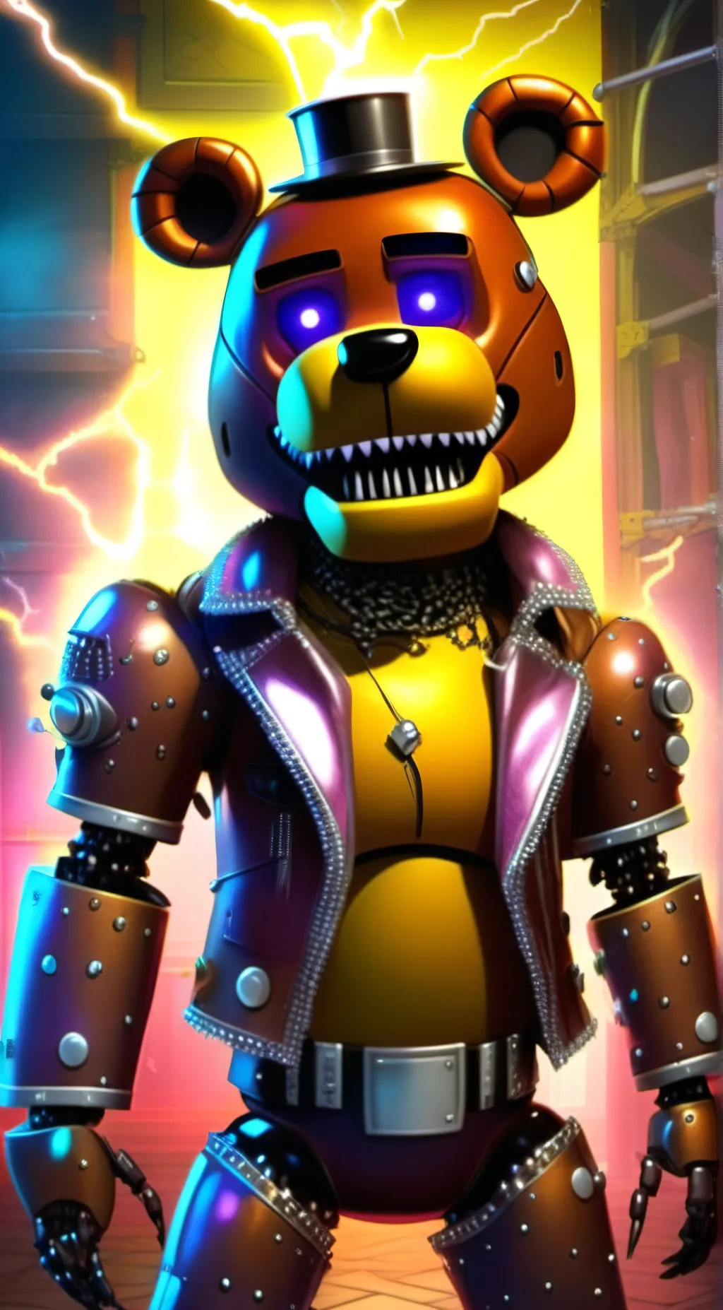 ai character: glamrock freddy background