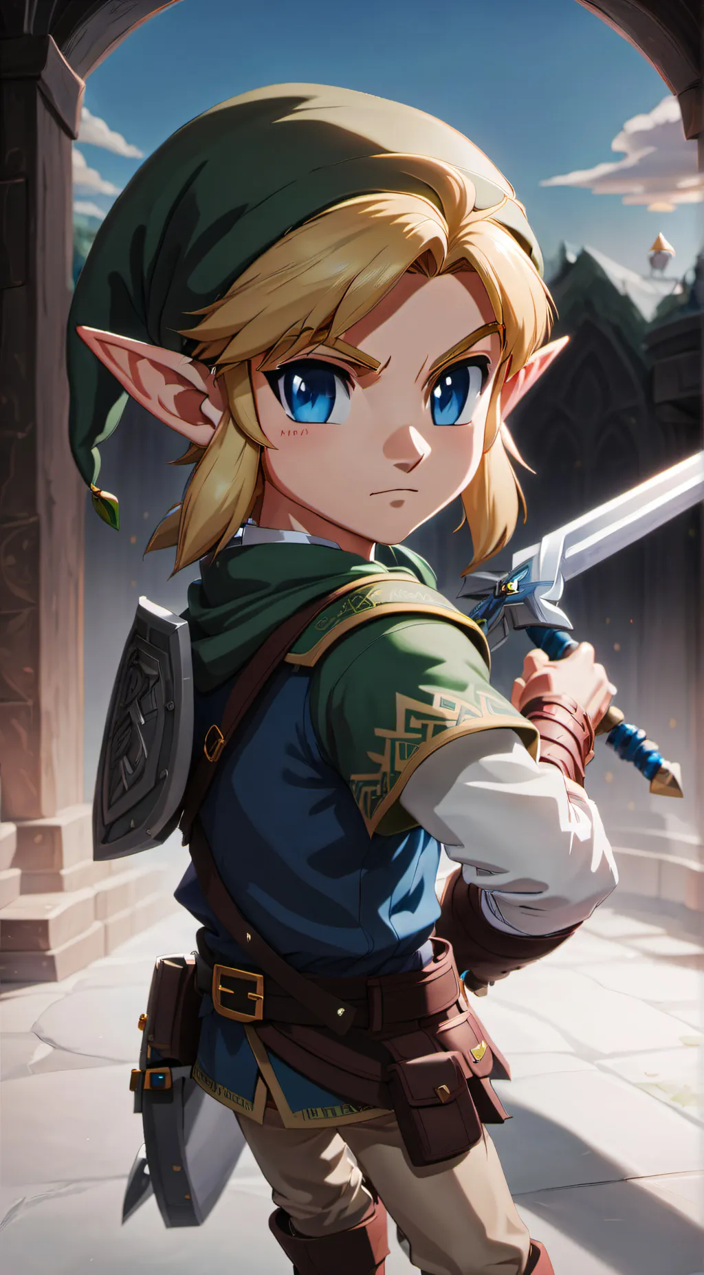 ai character: Link background