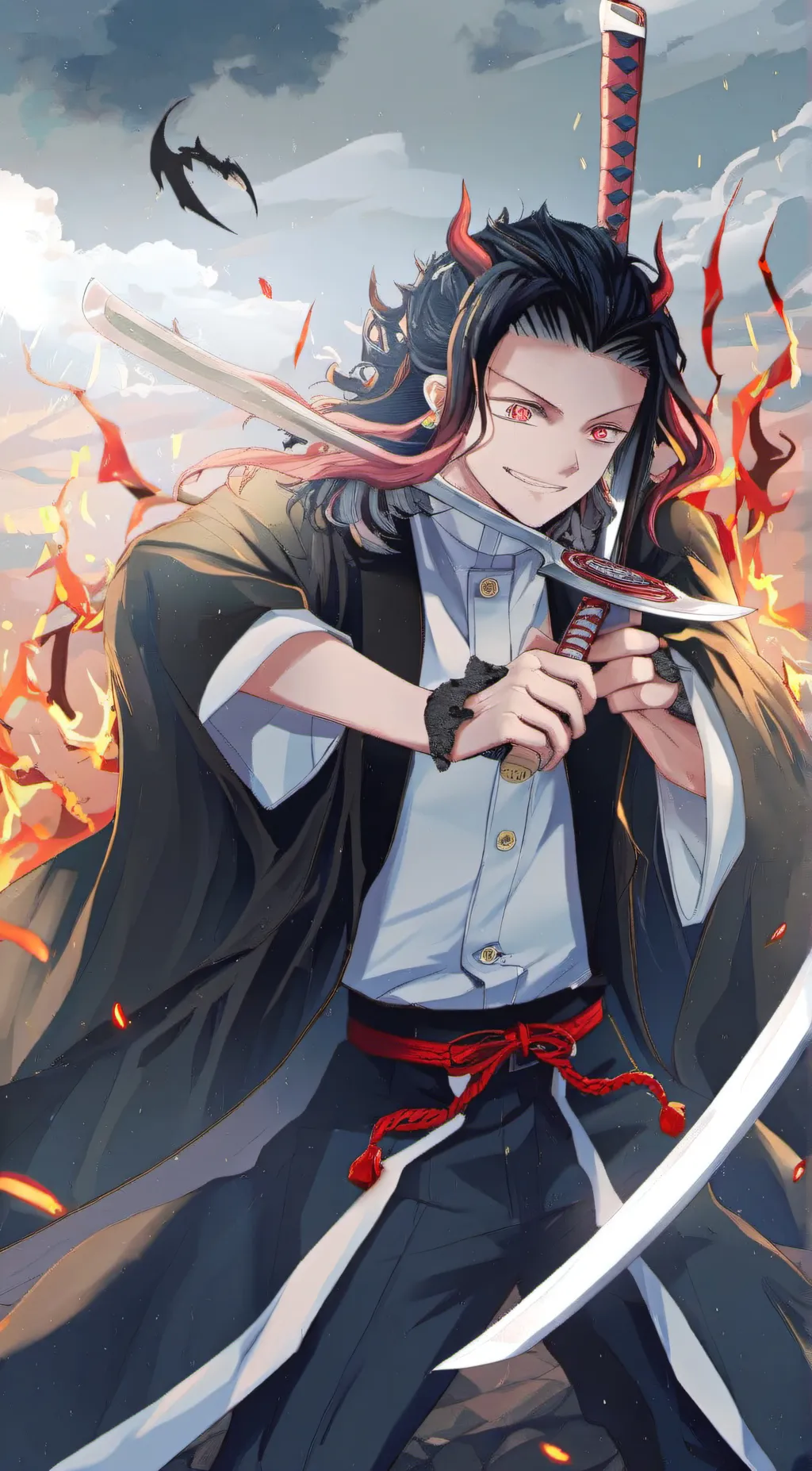 ai character: demon slayer background