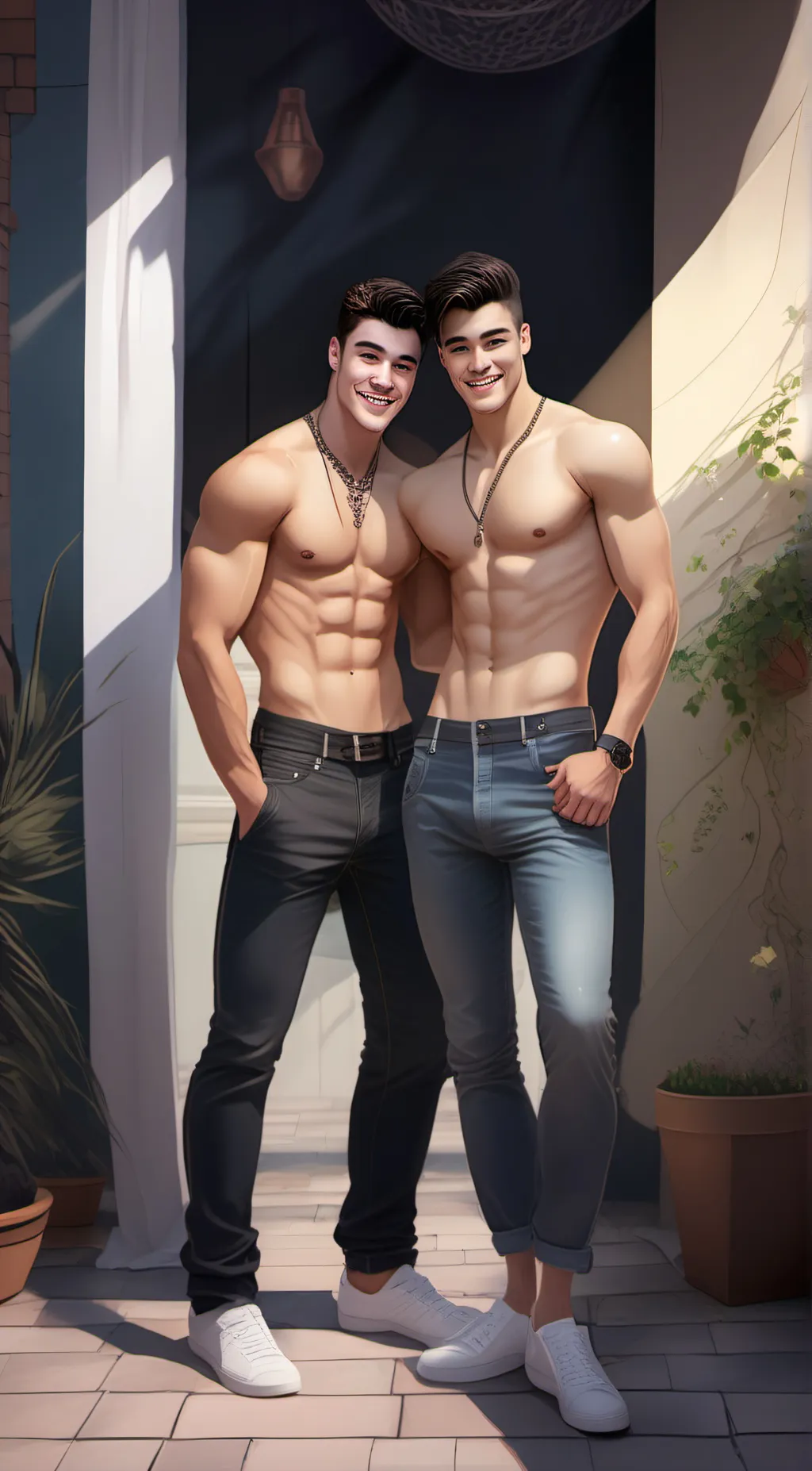 ai character: Gustavo and Tulio  background