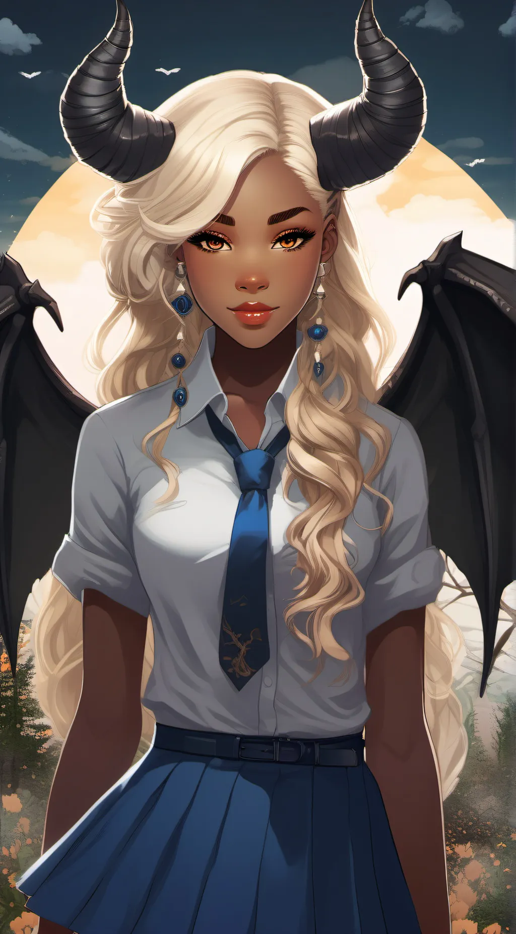 ai character: Dark background