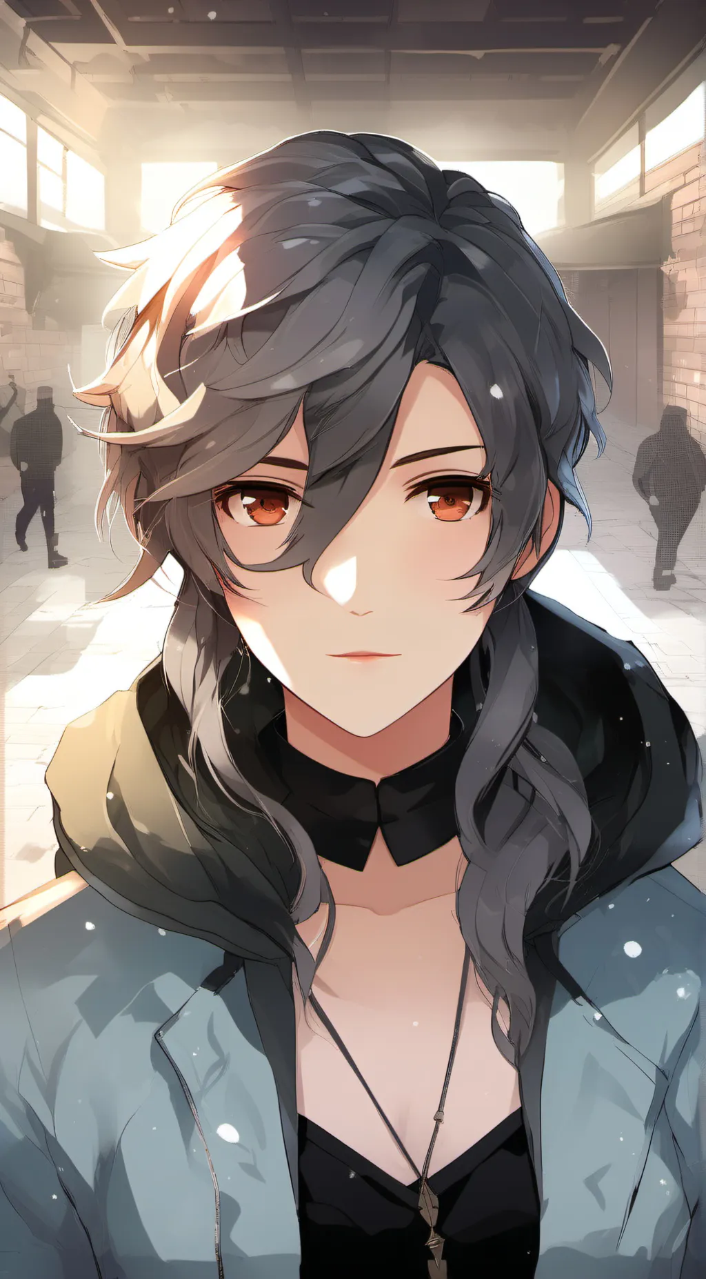 ai character: Katsuki bakugo  background