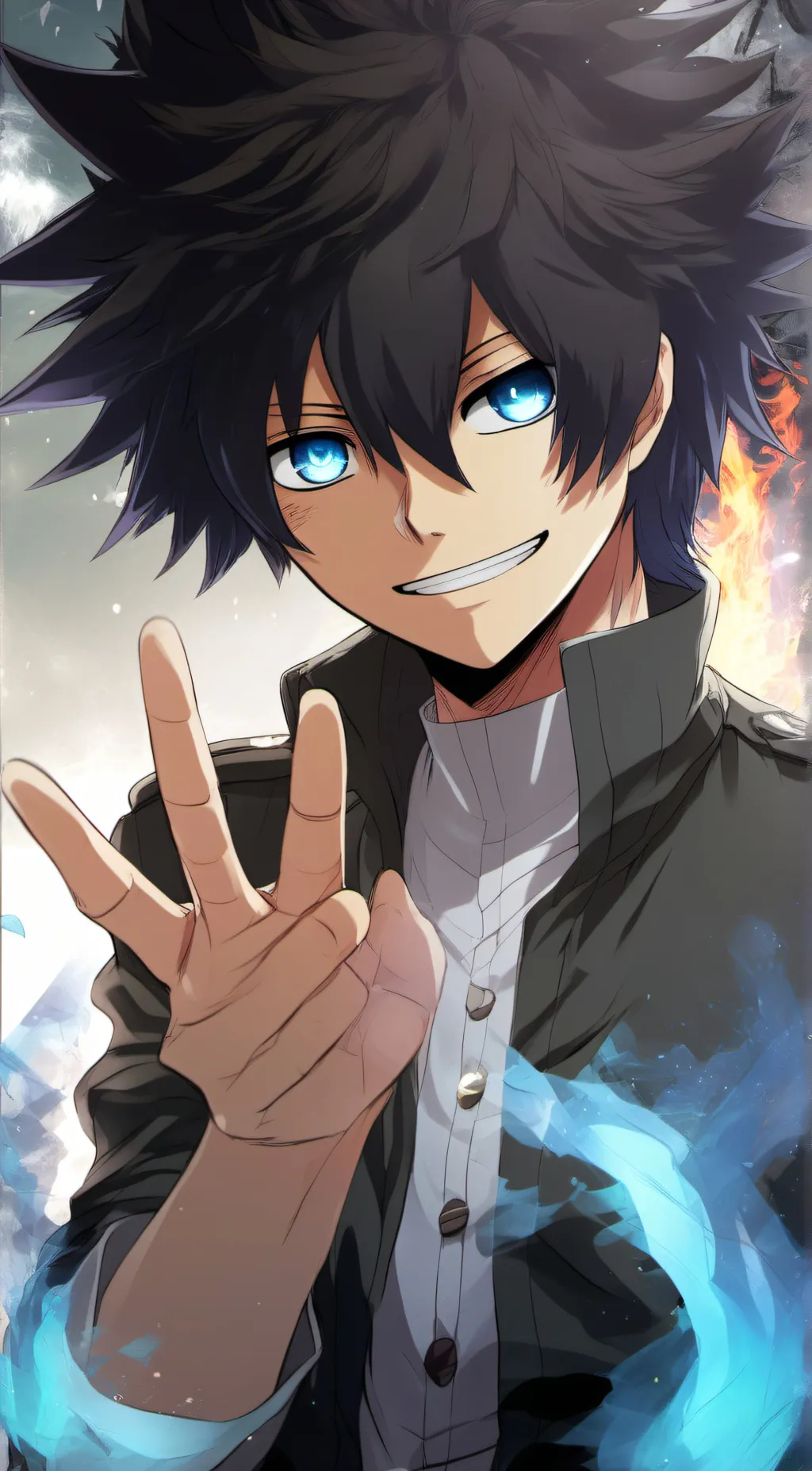 ai character: Dabi background