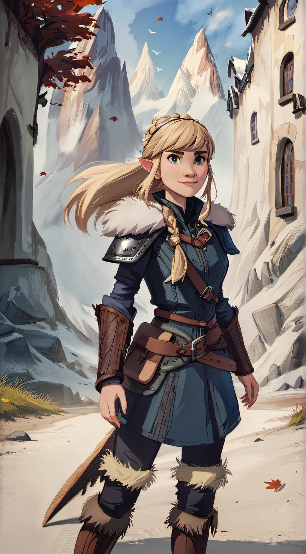 ai character: astrid  background