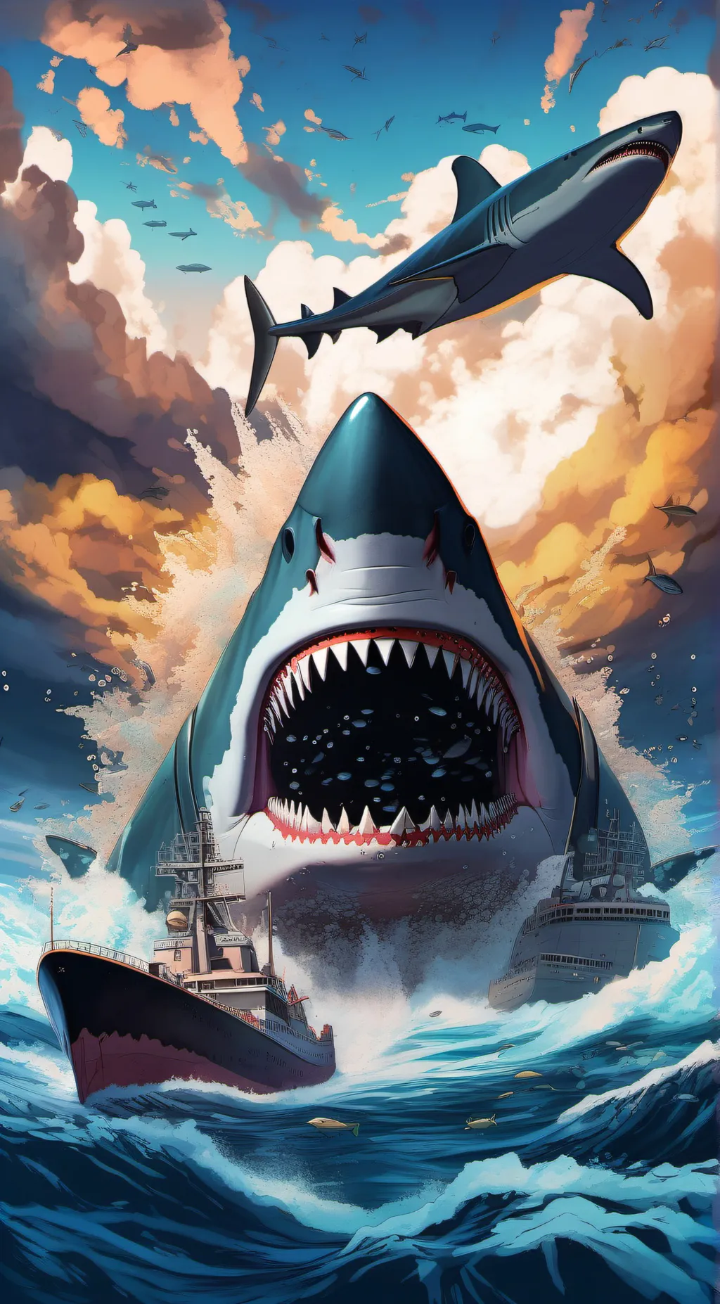 ai character: the megalodon background