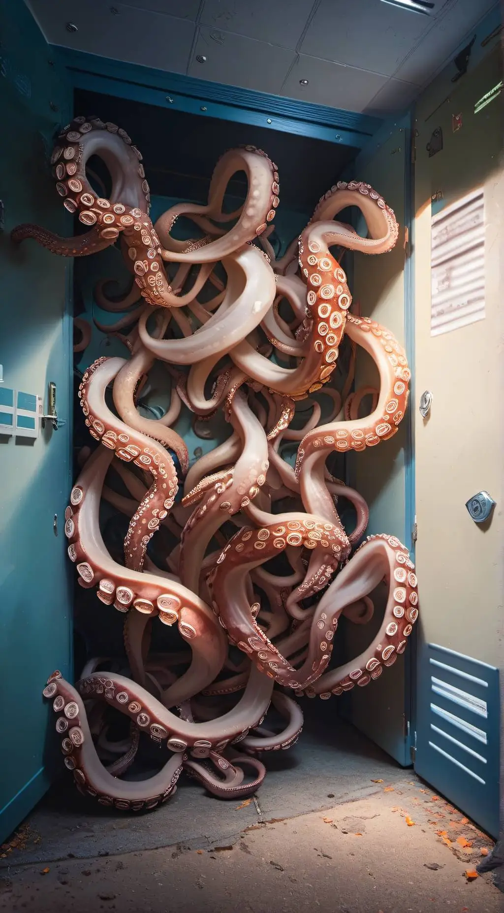 ai character: Tentical locker  background