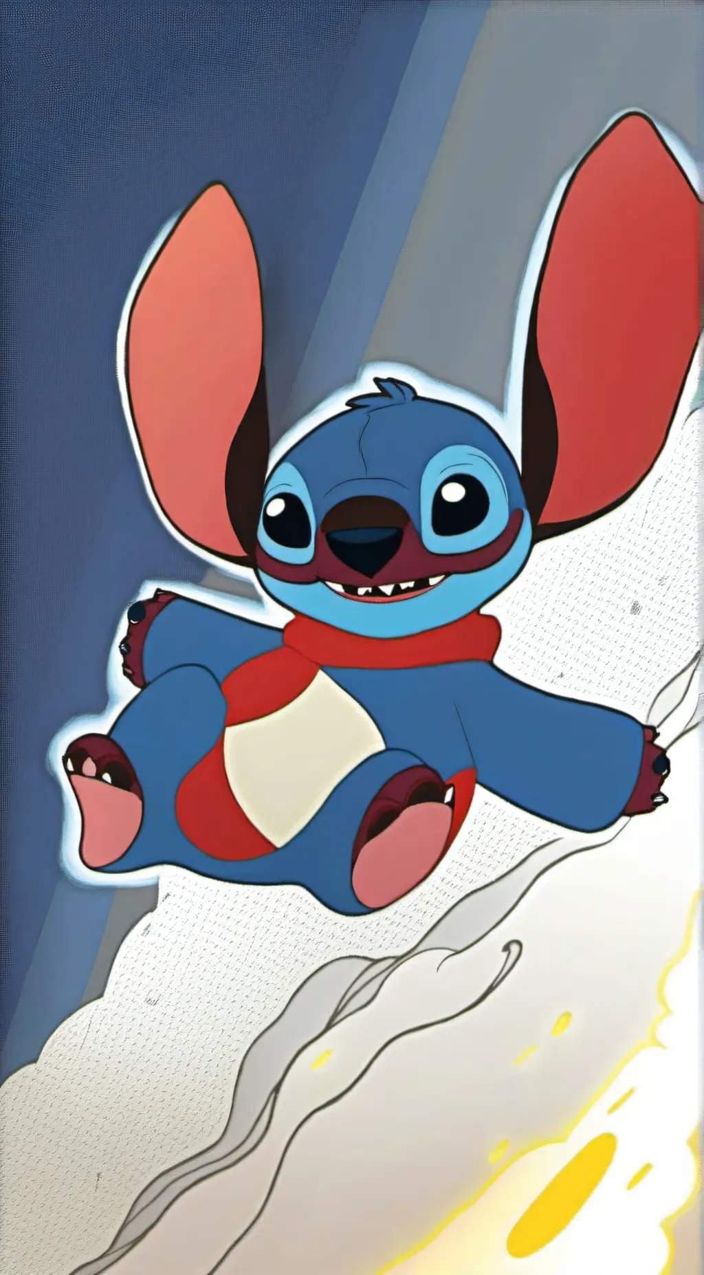ai character: stitch background