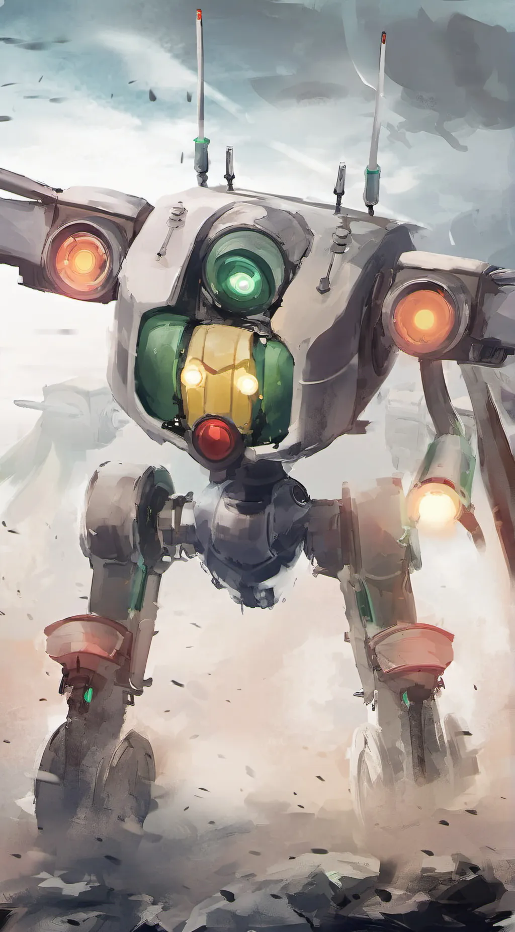 ai character: Warmech  background