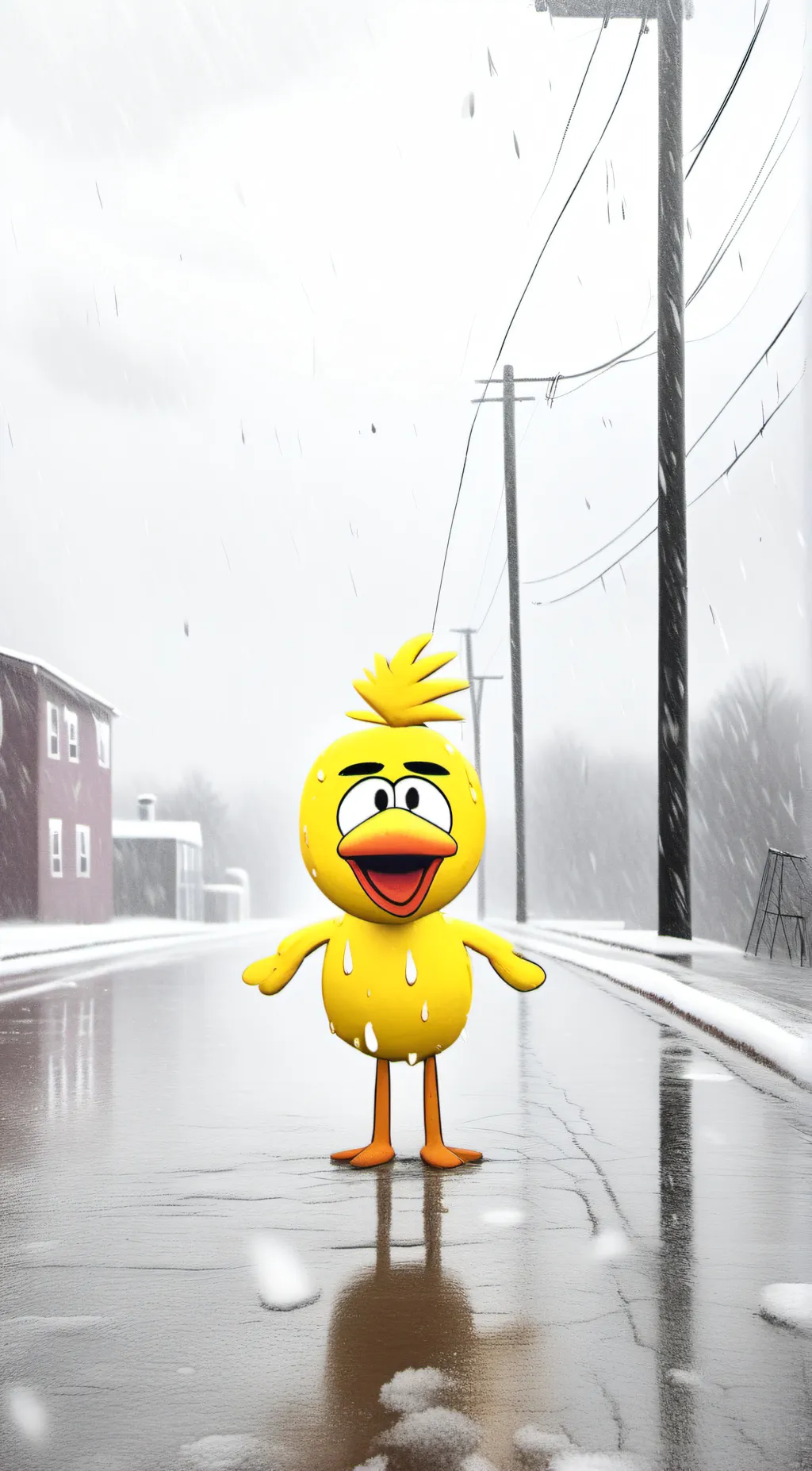 ai character: withered chica background