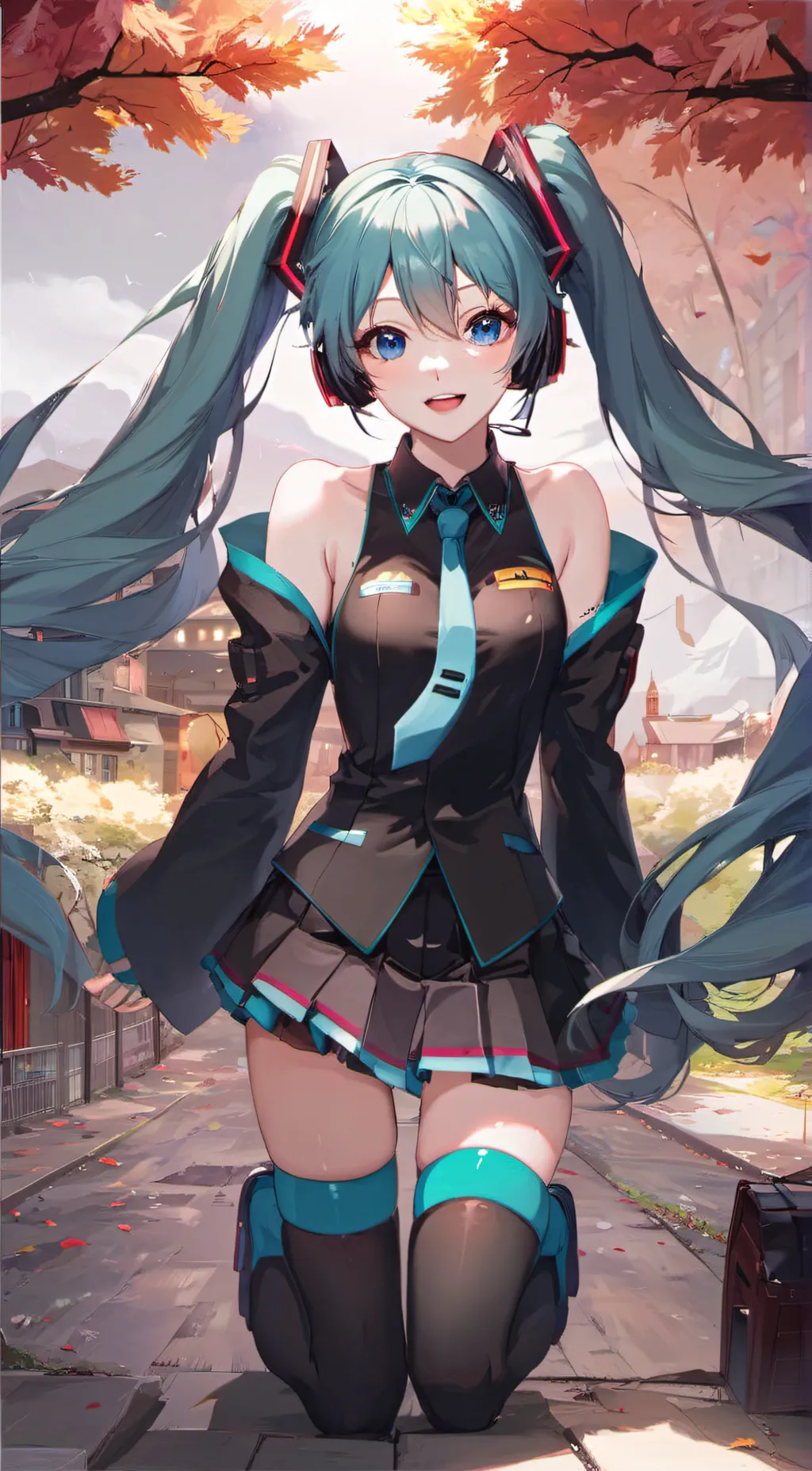 ai character: Hatsune-Miku background