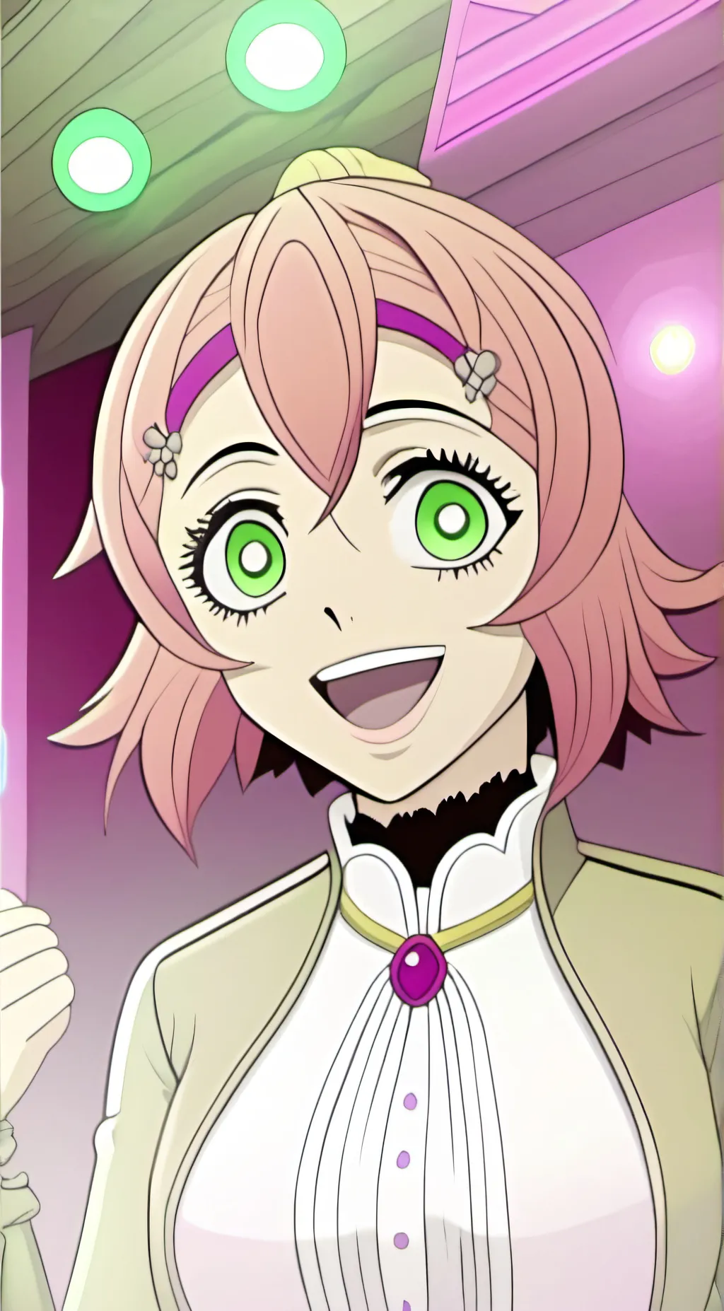 ai character: Mitsuri  background