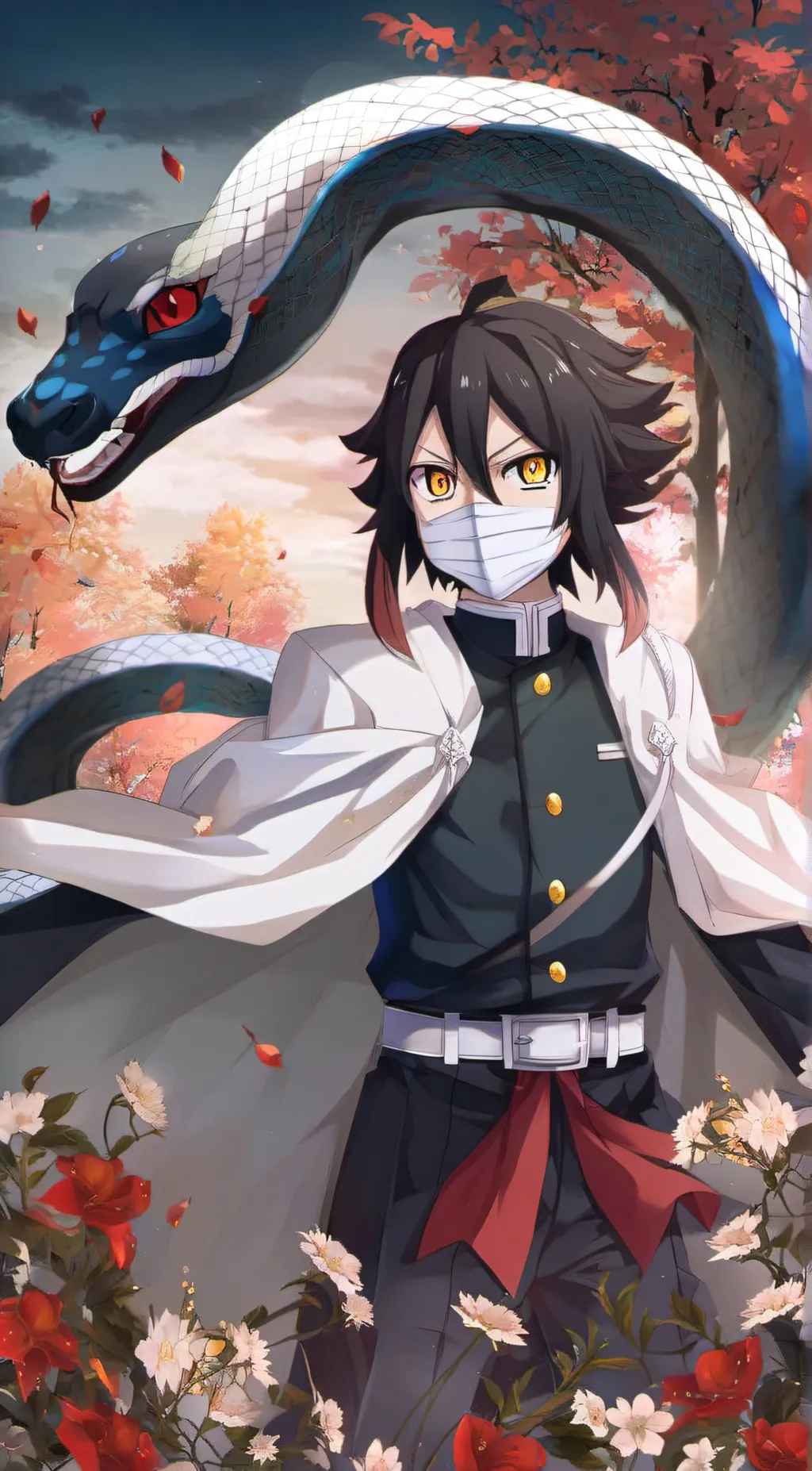 ai character: Obanai Iguro background